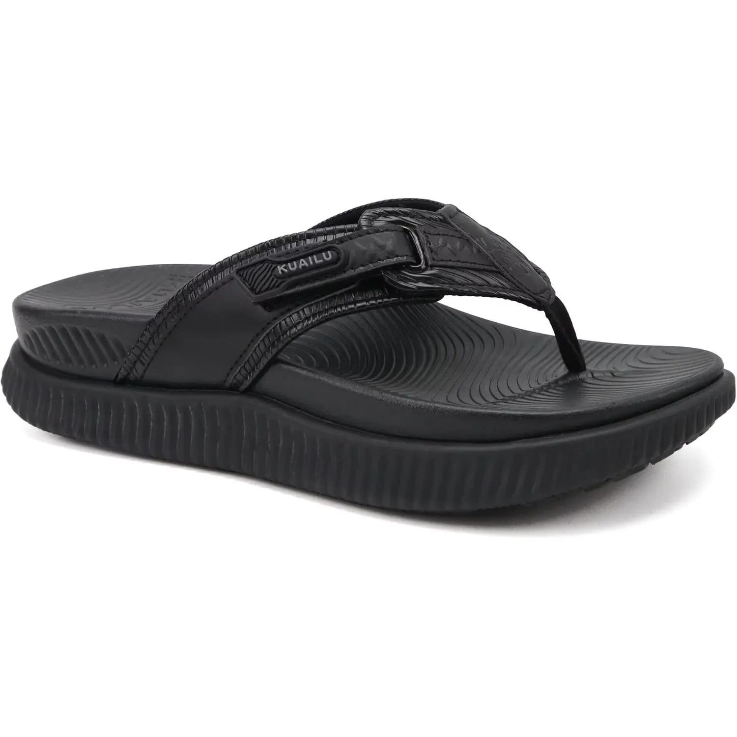 KuaiLu Damen Orthotische Fußbett Flip Flops Sport Erholung Wander-Sandalen Für Frauen Mit Bequeme Arch Support - Verste…