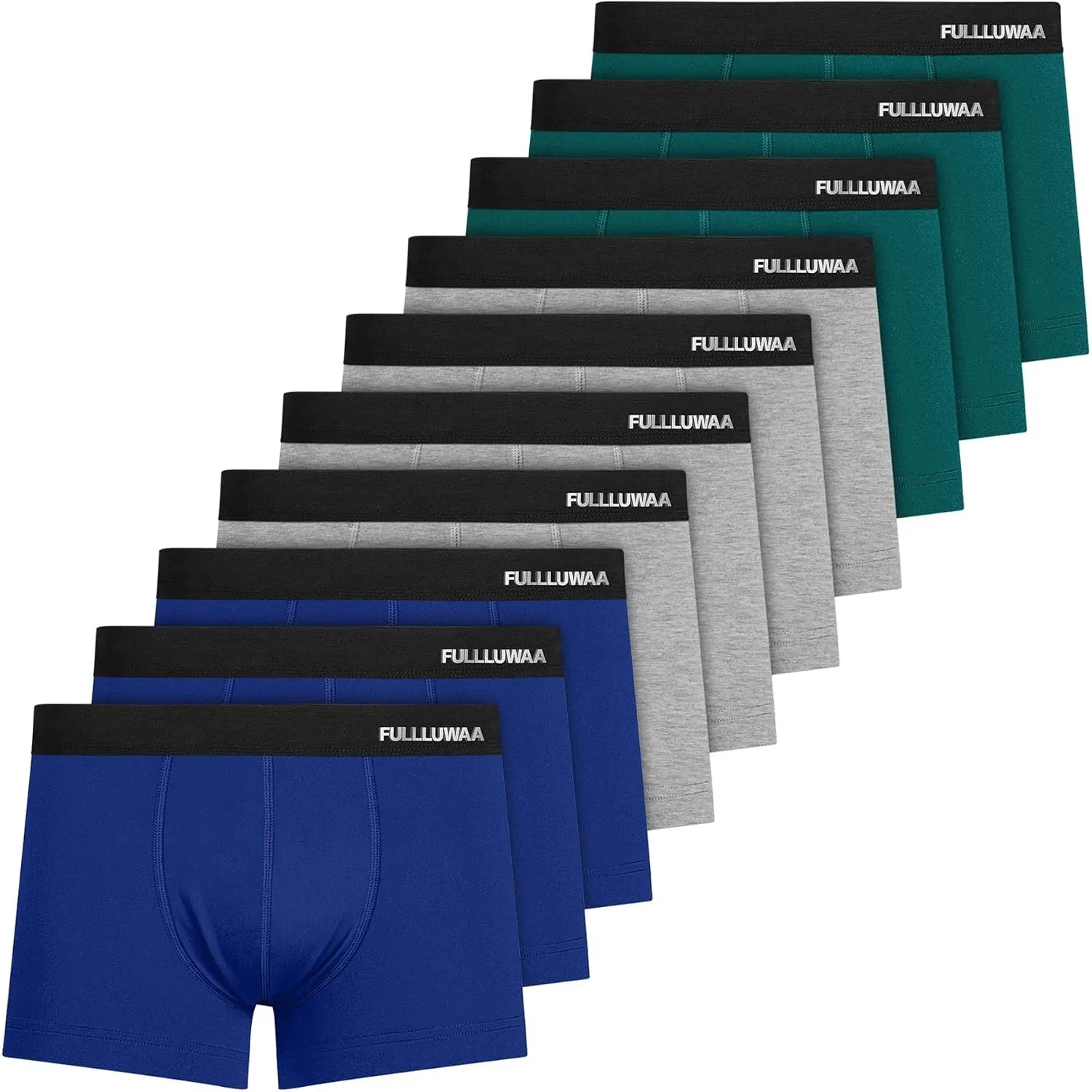 Fullluwaa Boxershorts Herren 10er Pack Baumwolle Ohne Kratzenden Zettel