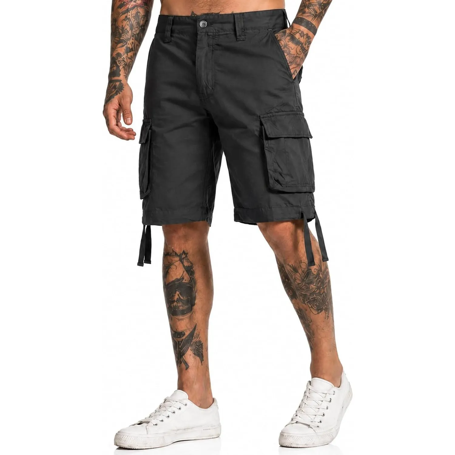 Brandit Urban Legend Vintage Cargo Short | 100% Baumwolle, Größen S bis 7XL, leichte, robuste Shorts mit vielen Taschen…