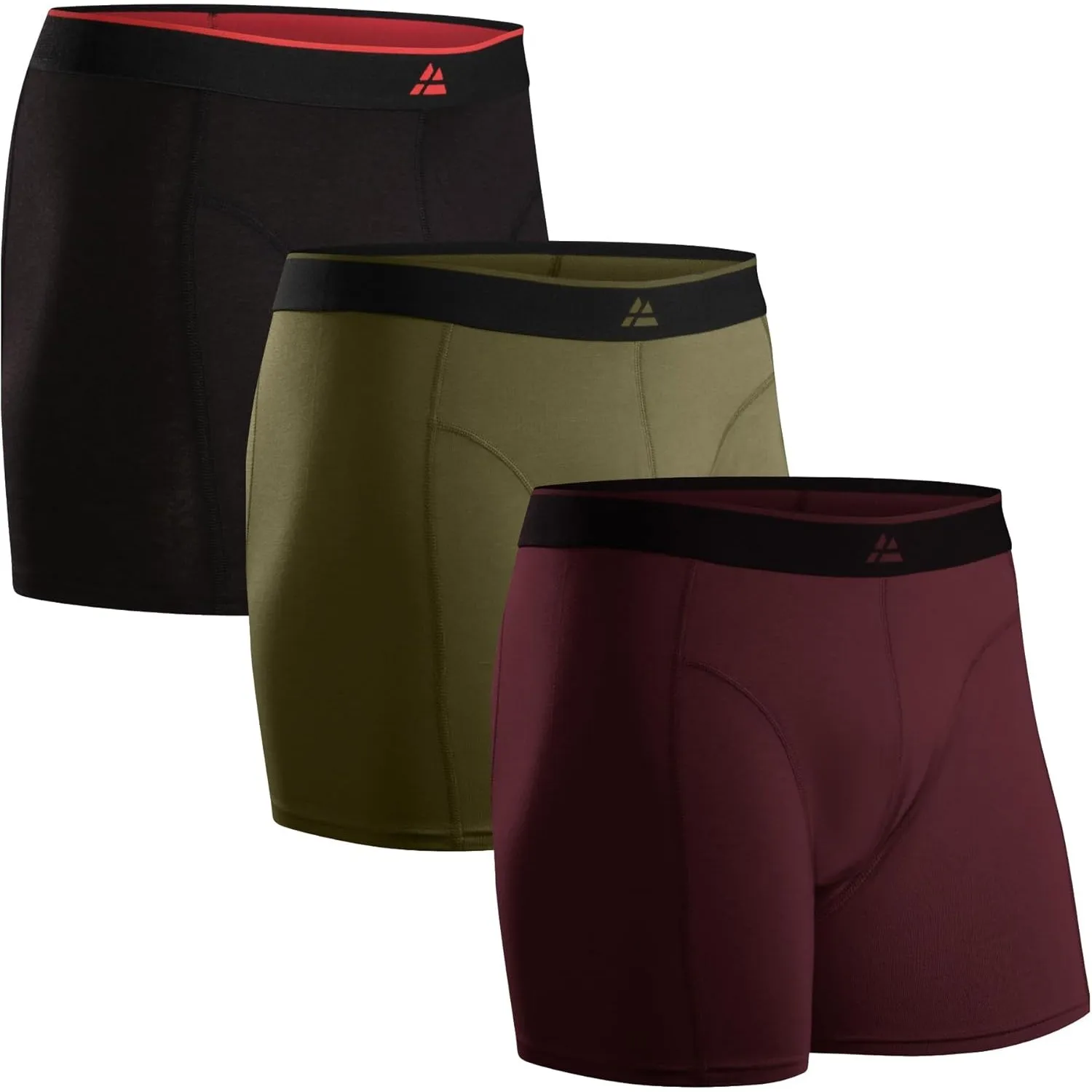 DANISH ENDURANCE 3er Pack Bambus Boxershorts Herren, Superweiche Unterhosen Männer, Bequem, Atmungsaktiv & Etikettfrei