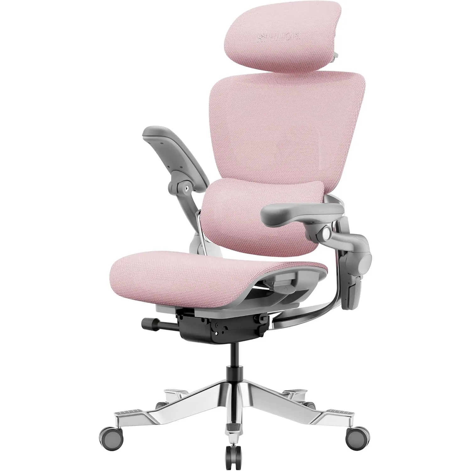 HINOMI H2 Pro Bürostuhl Ergonomisch mit Lordosenstütze, Kopfstütze & Armlehnen Verstellbar, 150kg Belastbar, Atmungsakt…
