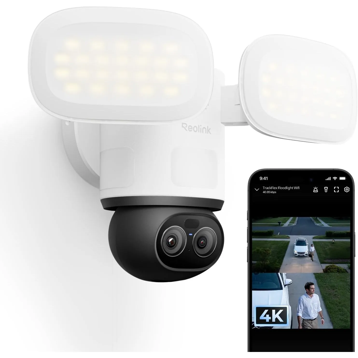 Reolink 4K Wi-Fi 6 PTZ Überwachungskamera Aussen mit Einstellbar Flutlicht