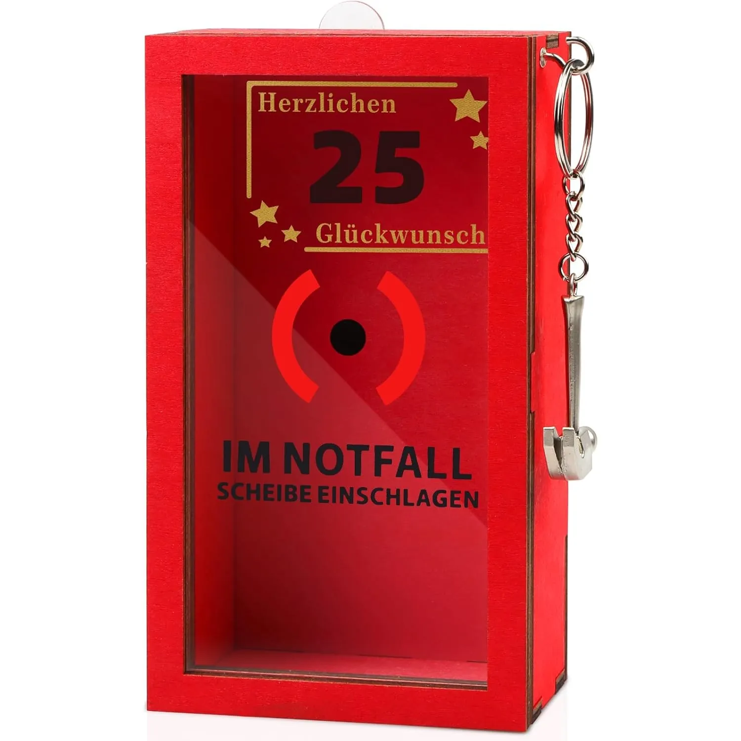 Originelle 25 Geburtstag Geschenk frau & mann - 25.Geburtstag Geldgeschenke - Lustige Notfallbox mit Hammer und Seil - …