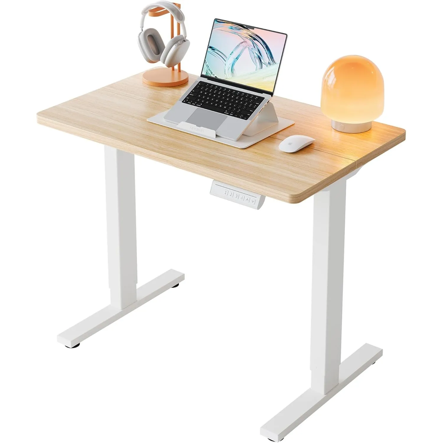 HUANUO höhenverstellbarer Schreibtisch 80x48cm mit 4 Memory-Steuerung