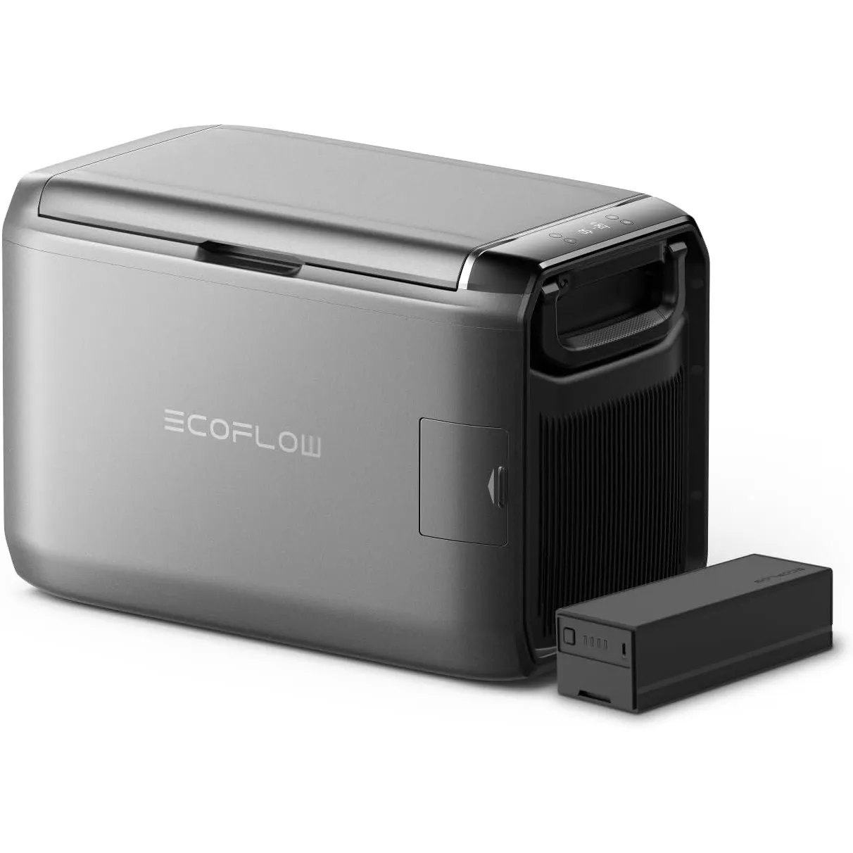 ECOFLOW GLACIER Classic Tragbare Kühlbox 45L mit 298 Wh Zusatzakku, Zweizonen-Autokühlbox, 39 Stunden netzunabhängige K…