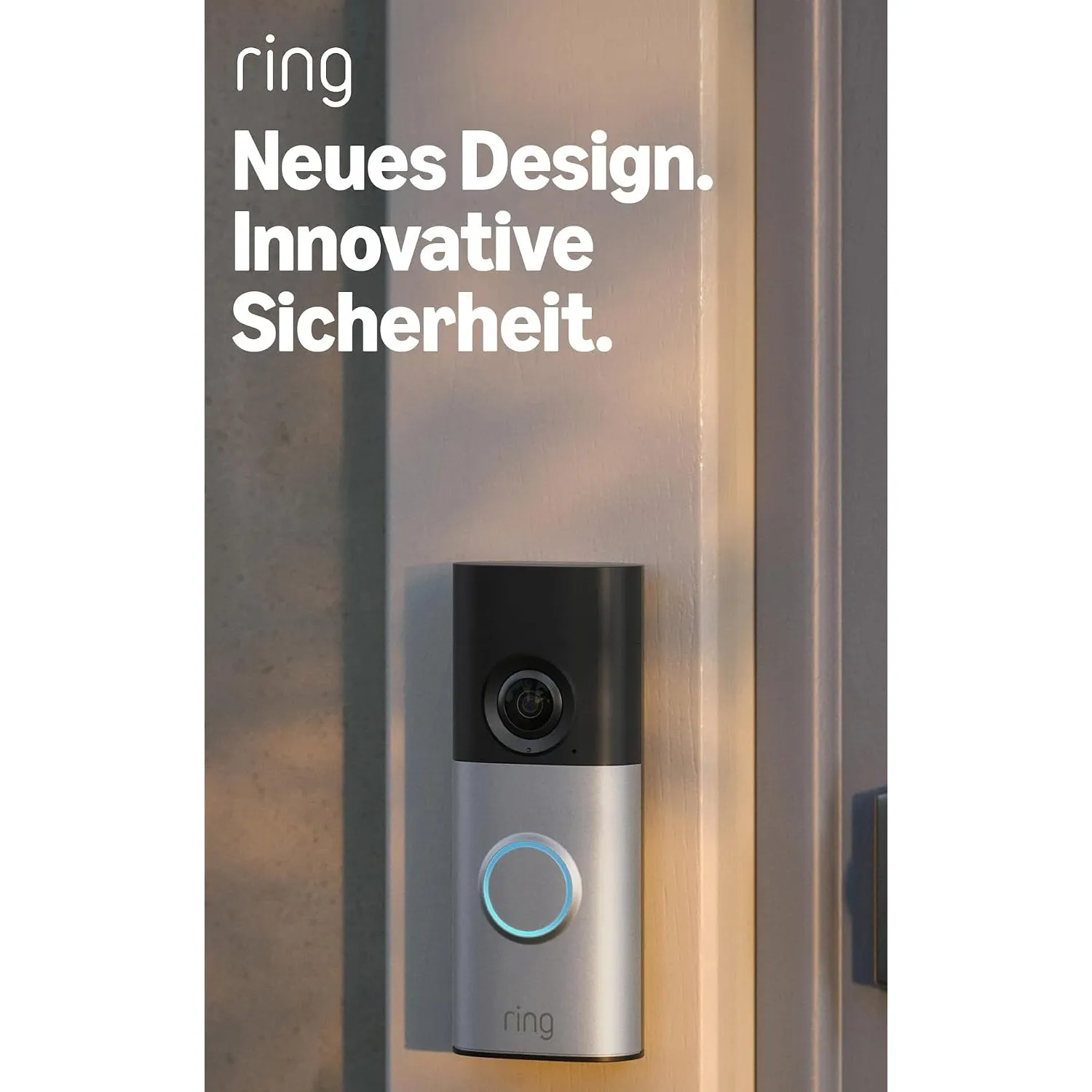 Ring Videotürklingel Plus Kabel (Wired Video Doorbell Plus, neueste Generation), Videotürklingel-Kamera, Retinal 2K, Br…