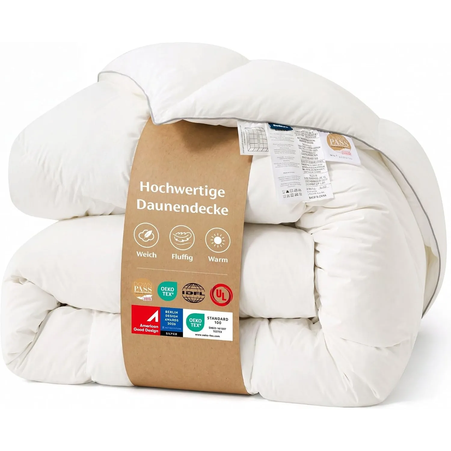 BEDSURE Federbetten 220x240 Daunendecke Winterdecke - Warm für Winter