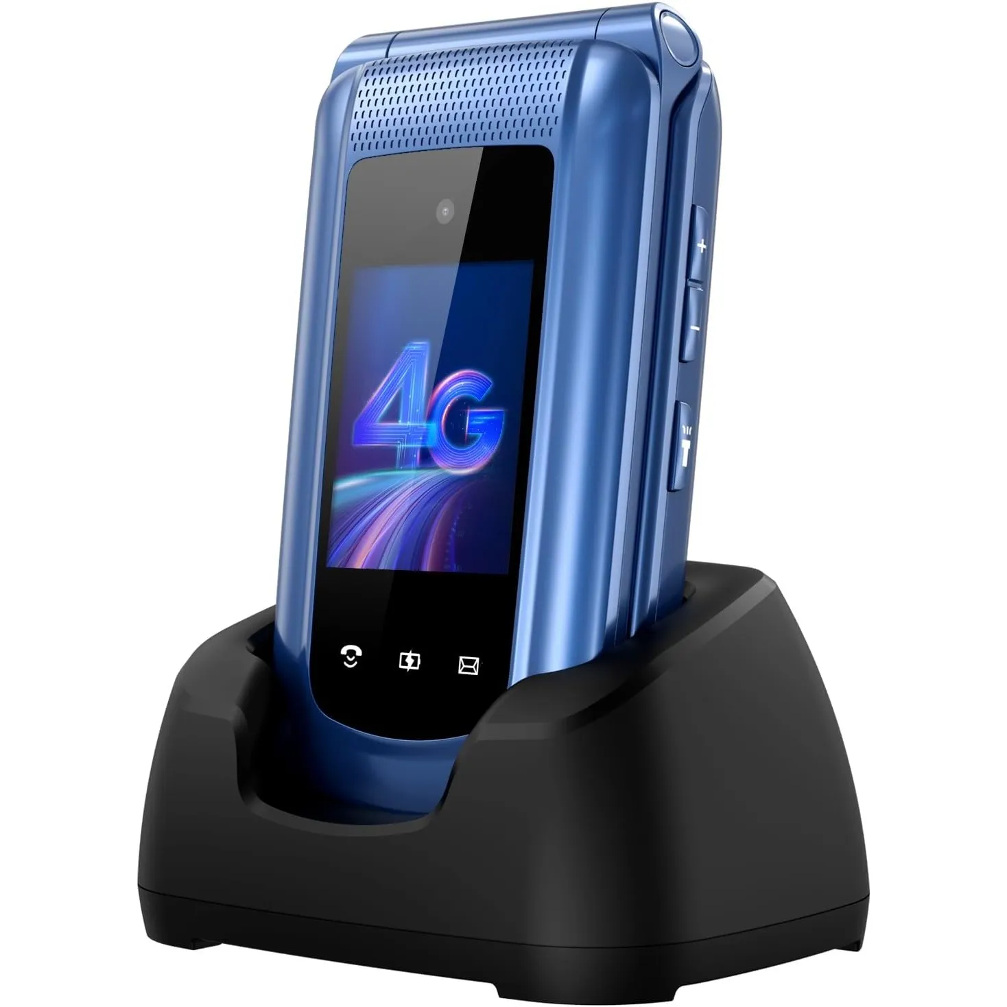 4G Seniorenhandy Klapphandy ohne Vertrag Großtasten Handy für Senioren mit Ladestation SOS Notruftaste 1000 mAh Akku La…