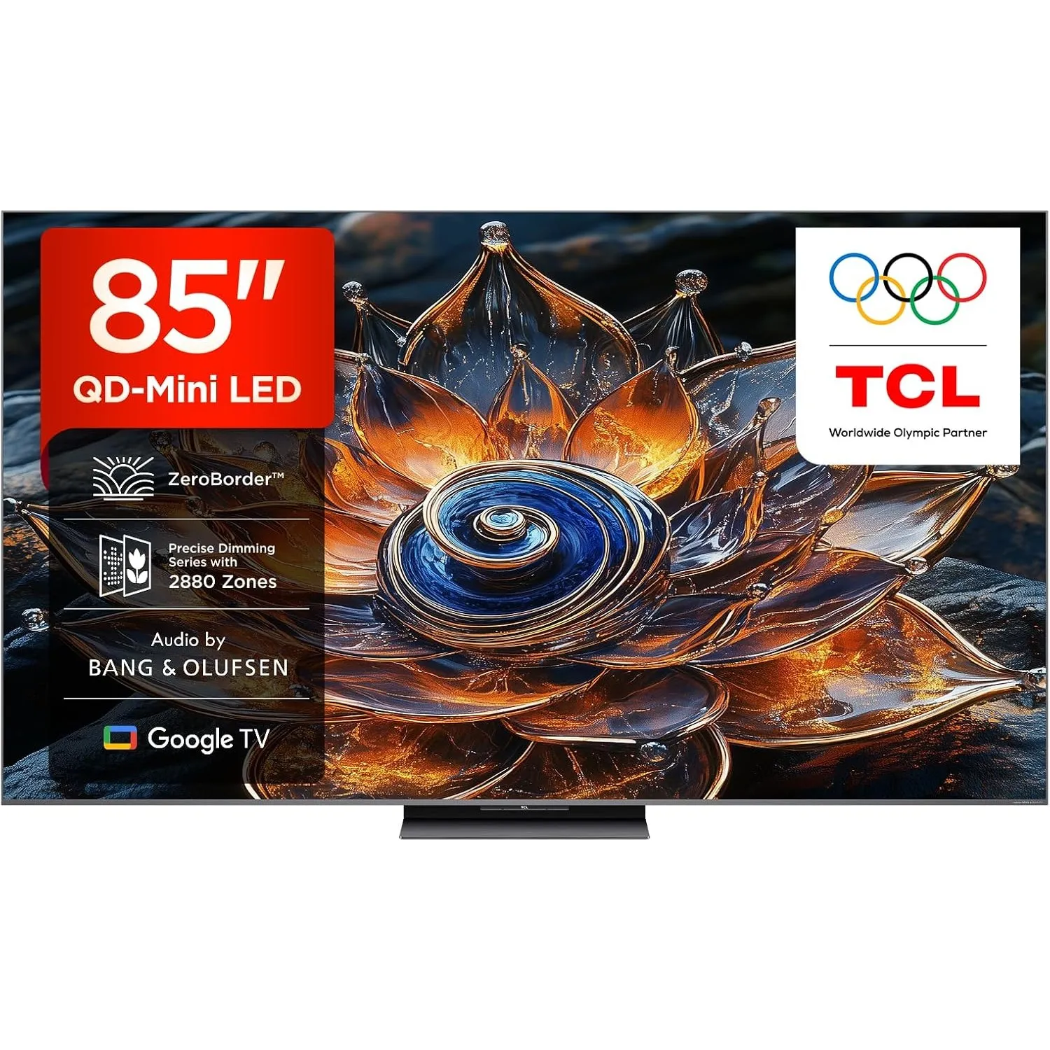 TCL 85Q8C 85 Zoll QD-Mini LED-Fernseher, 4K HDR Premium 5000, ZeroBorder™, Smart Google TV, CrystGlow WHVA-Panel, Audio…