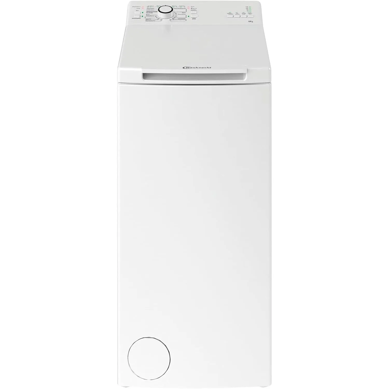 Bauknecht WAT Prime 6 L3 Toplader-Waschmaschine, Waschvollautomat, 6 kg, Toplader, 1200 U/min, Weiß