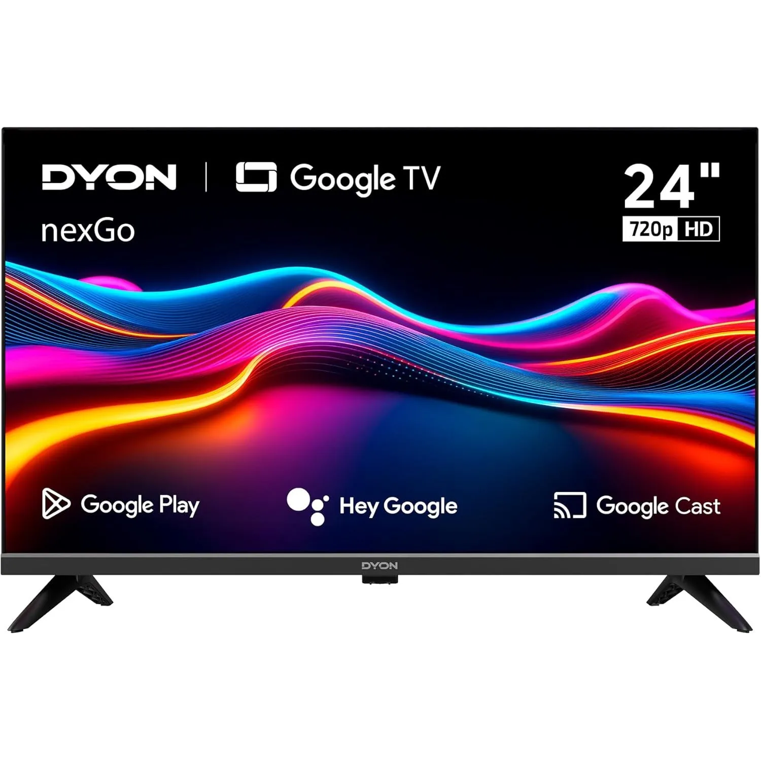 DYON nexGo 24H Smart TV – 24 Zoll (60 cm) HD Google TV mit Sprachsteuerung, Google Assistant, Play Store, Chromecast, T…