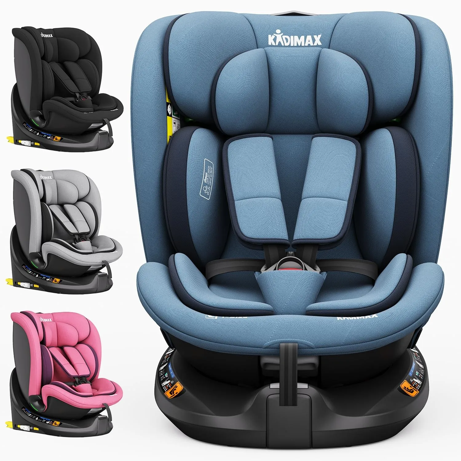 i-Size Kindersitz 40–150 cm (0–12 Jahre) | ECE R129/04 | 360° drehbar | mit Isofix & Top Tether | Gruppe 0+/1/2/3 | 5-P…