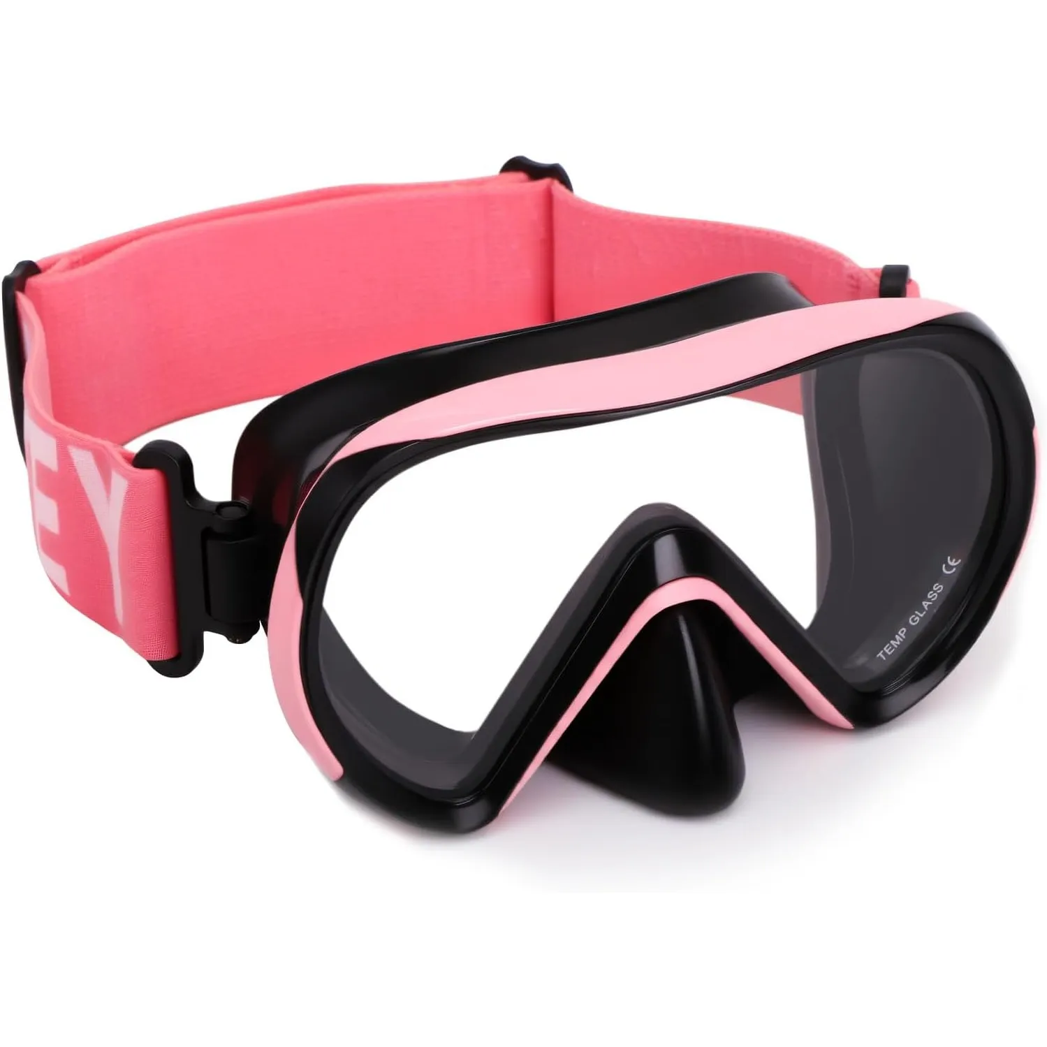 Kinder Taucherbrille mit stoffband, Anti-Leck Schnorchelmaske Und elastischem Stoffband, Schnorchelmaske 180°Panorama H…