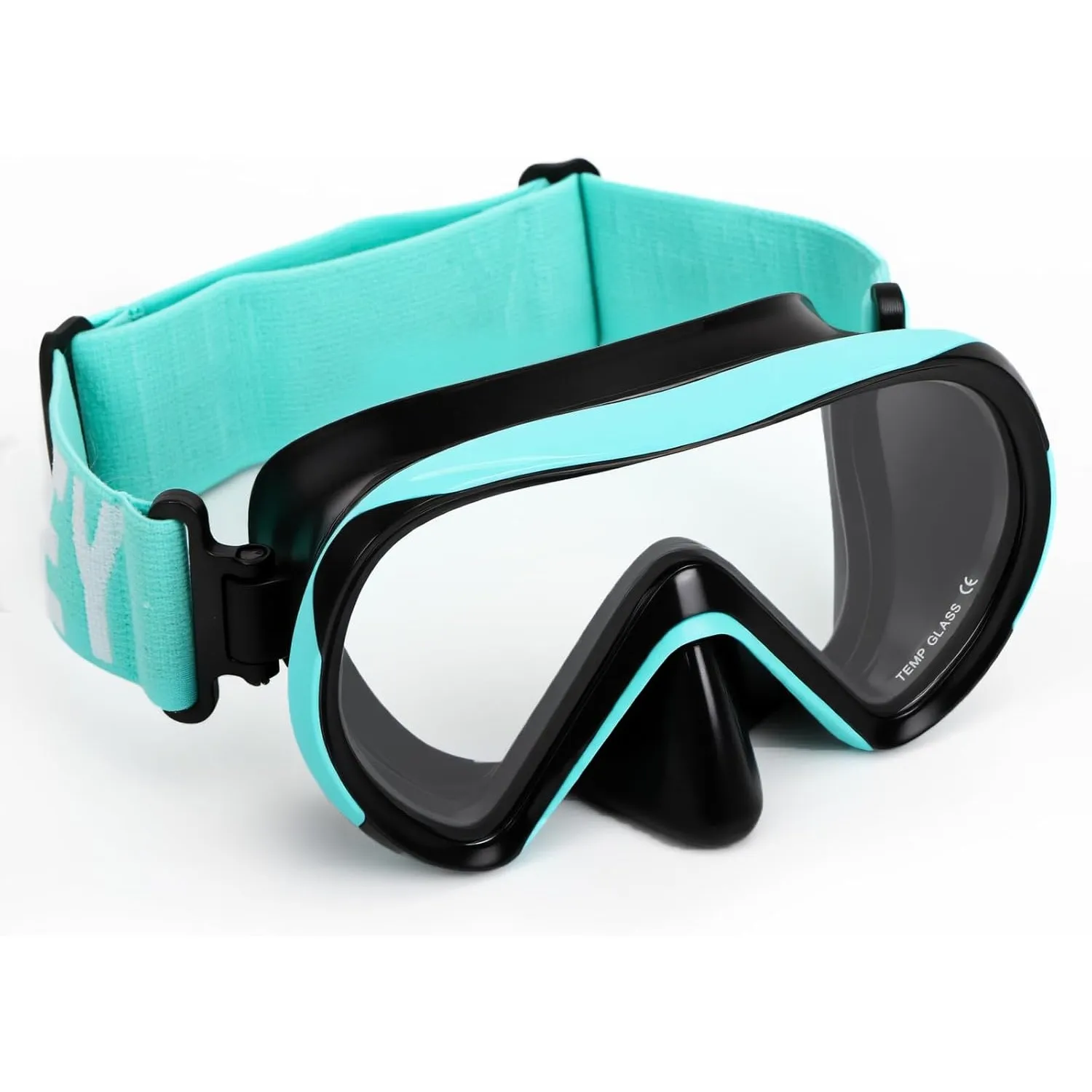Kinder Taucherbrille mit stoffband, Anti-Leck Schnorchelmaske Und elastischem Stoffband, Schnorchelmaske 180°Panorama H…