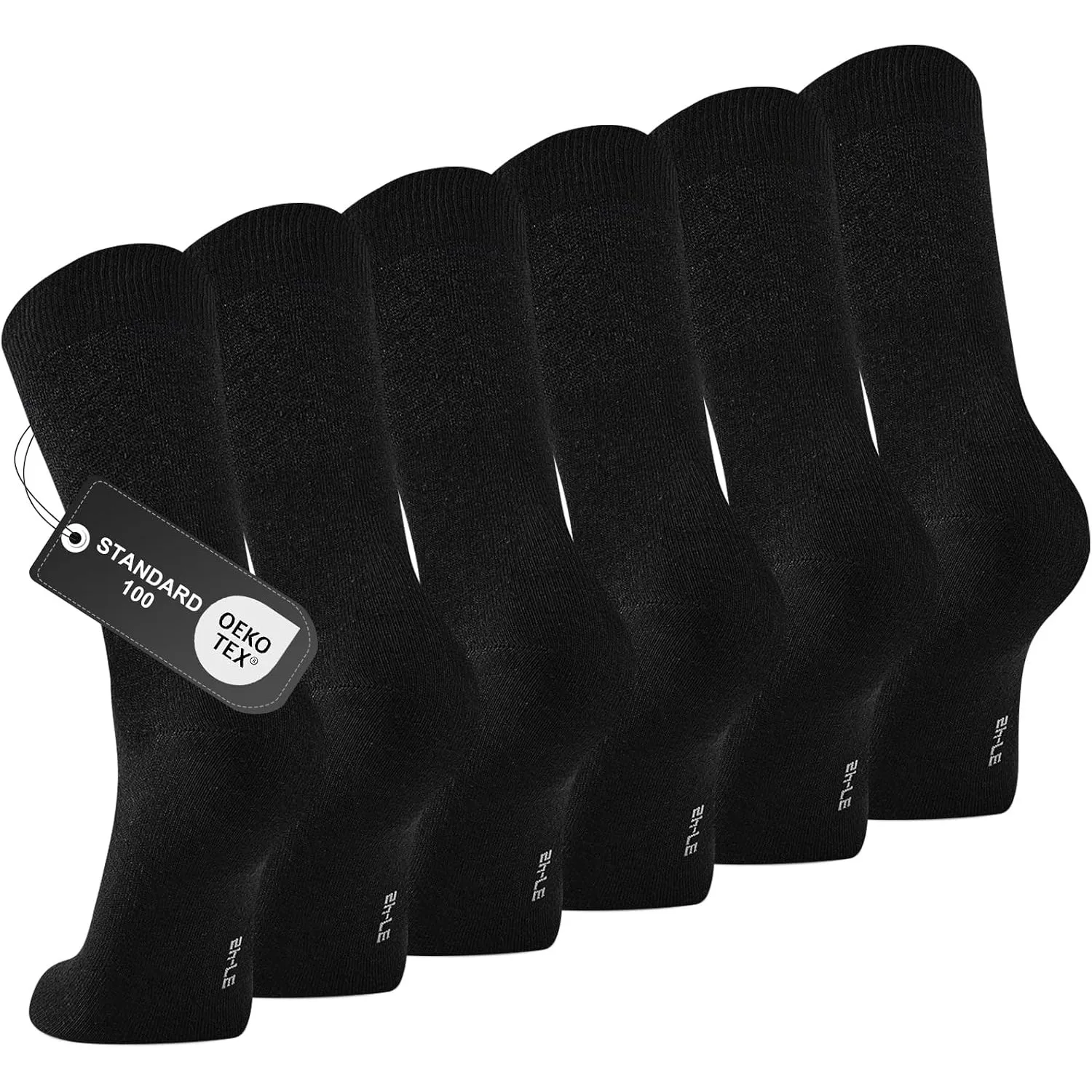 Socken Herren, 6/12 Paar, Business Crew-Socken, Nahtlos