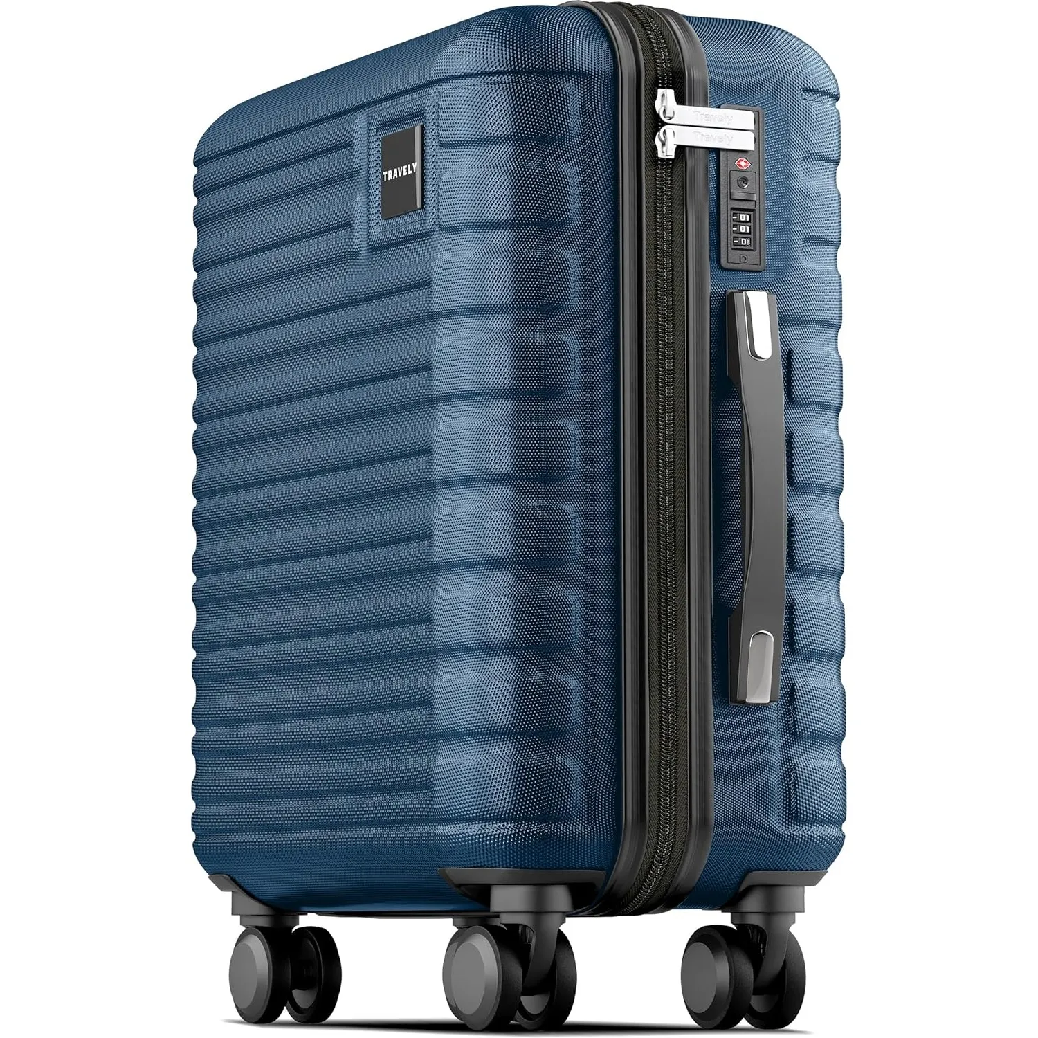 Travely Premium Handgepäck Koffer 55x35x25cm - passend für Air France, KLM und co. I 36L Handgepäck Koffer mit sanften …