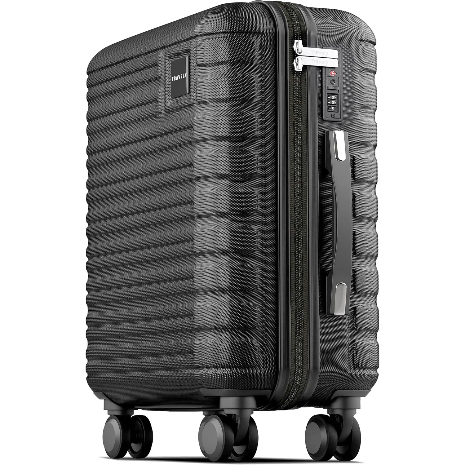Travely Premium Handgepäck Koffer 55x35x25cm - passend für Air France, KLM und co. I 36L Handgepäck Koffer mit sanften …