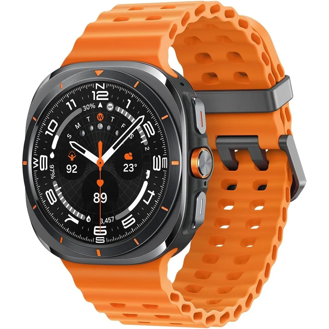Samsung Galaxy Watch Ultra (2025) Smartwatch mit Galaxy AI, Fitness-Uhr, Marine Band, Titan-Gehäuse, Schnellbutton, Dua…
