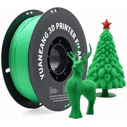 PLA 3D-Drucker filament, Maßgenauigkeit +/- 0,02 mm, 1-kg-Spule (2,2 lbs), 1,75 mm PLA-Filament, Grün