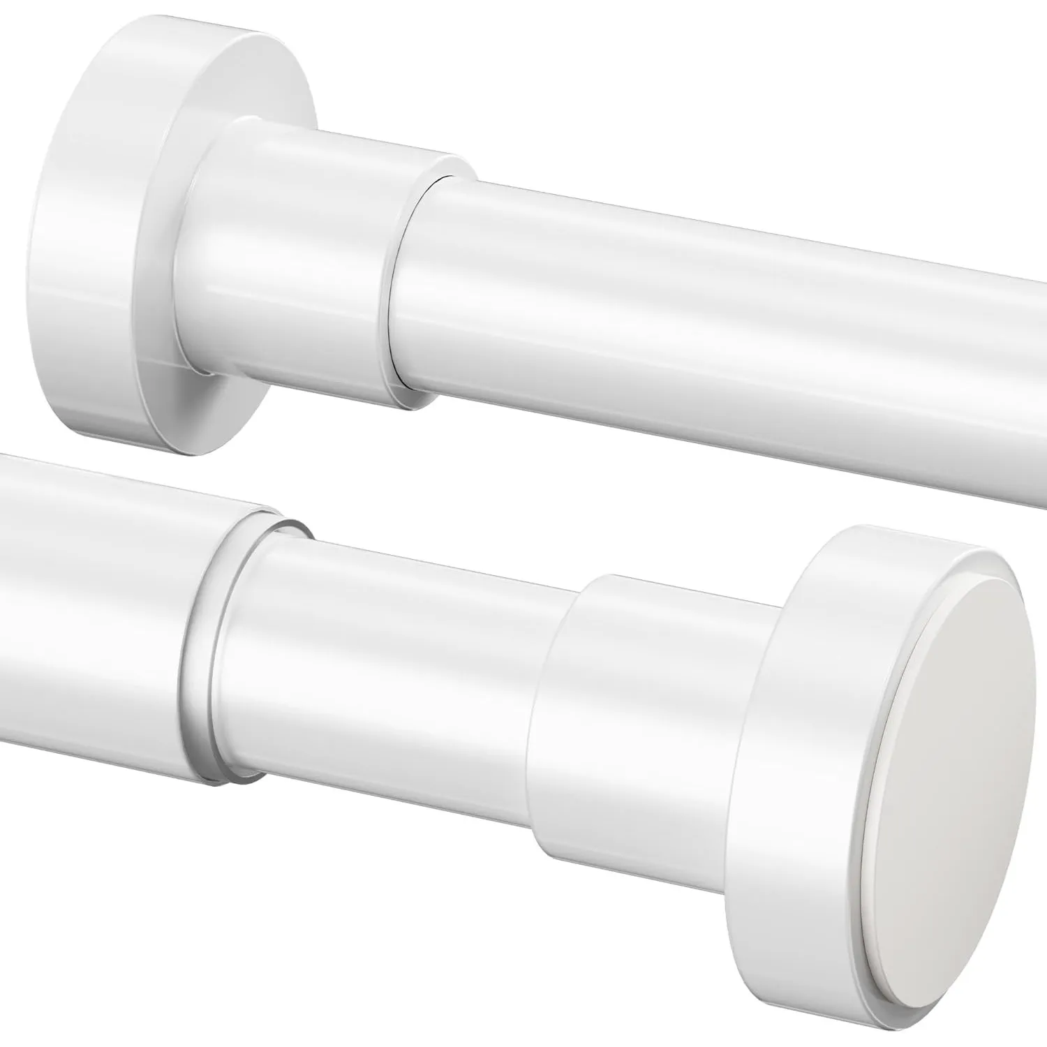 1 Stück Duschvorhangstange ohne Bohren, Duschstange zum Klemmen, Shower Curtain Rod für Schrank, Badezimmer, Balkon (Sc…