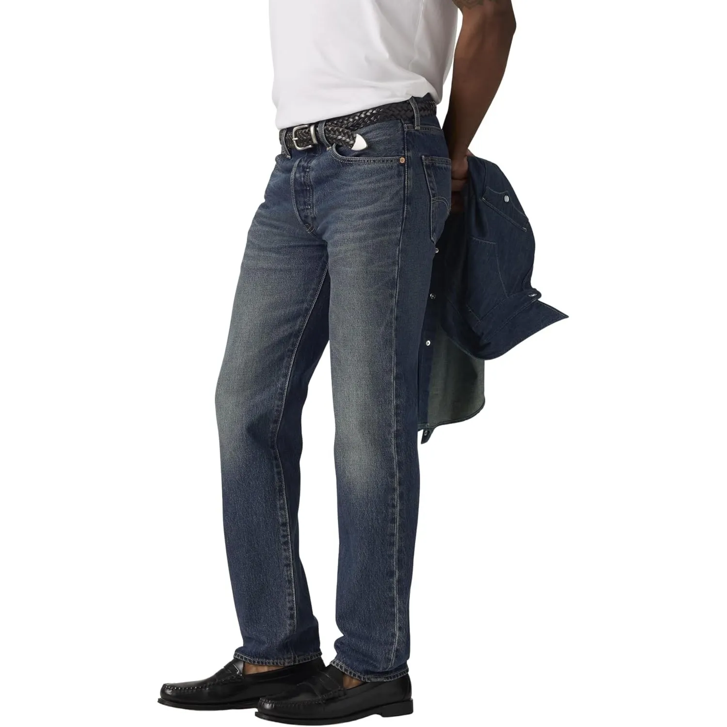 Levi's Herren Jeanshose 501 Original mit Knopfleiste, Straight Fit