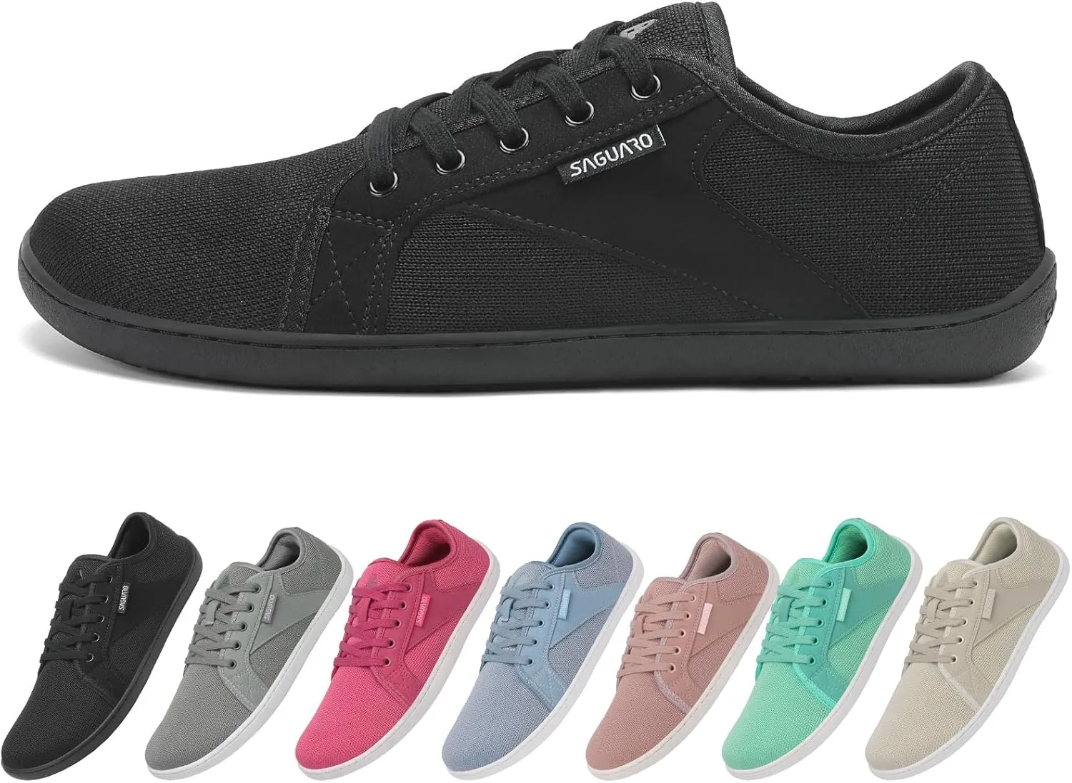 SAGUARO Unisex Knit Barfußschuhe mit Breiter Zehenbox und Zero-Drop Solhe, Luck Ⅰ, Gr. 36-48