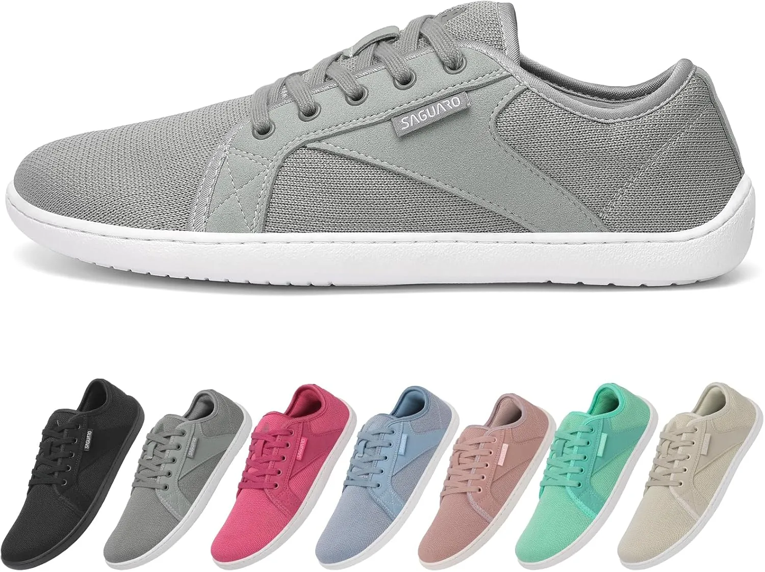 SAGUARO Unisex Knit Barfußschuhe mit Breiter Zehenbox und Zero-Drop Solhe, Luck Ⅰ, Gr. 36-48
