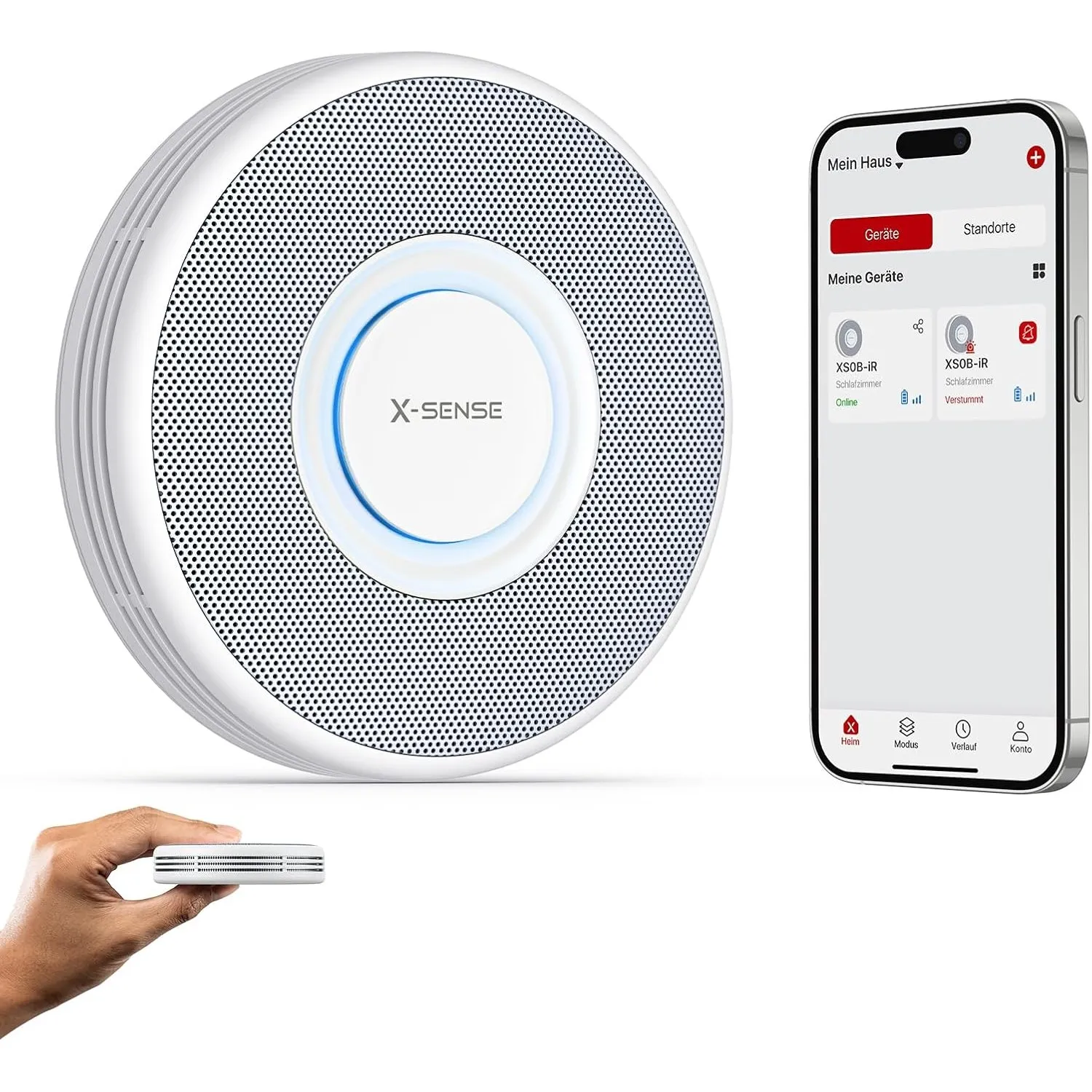 X-Sense WLAN-Rauchmelder mit Sprachalarm, XS0B-iR, 1 Stück