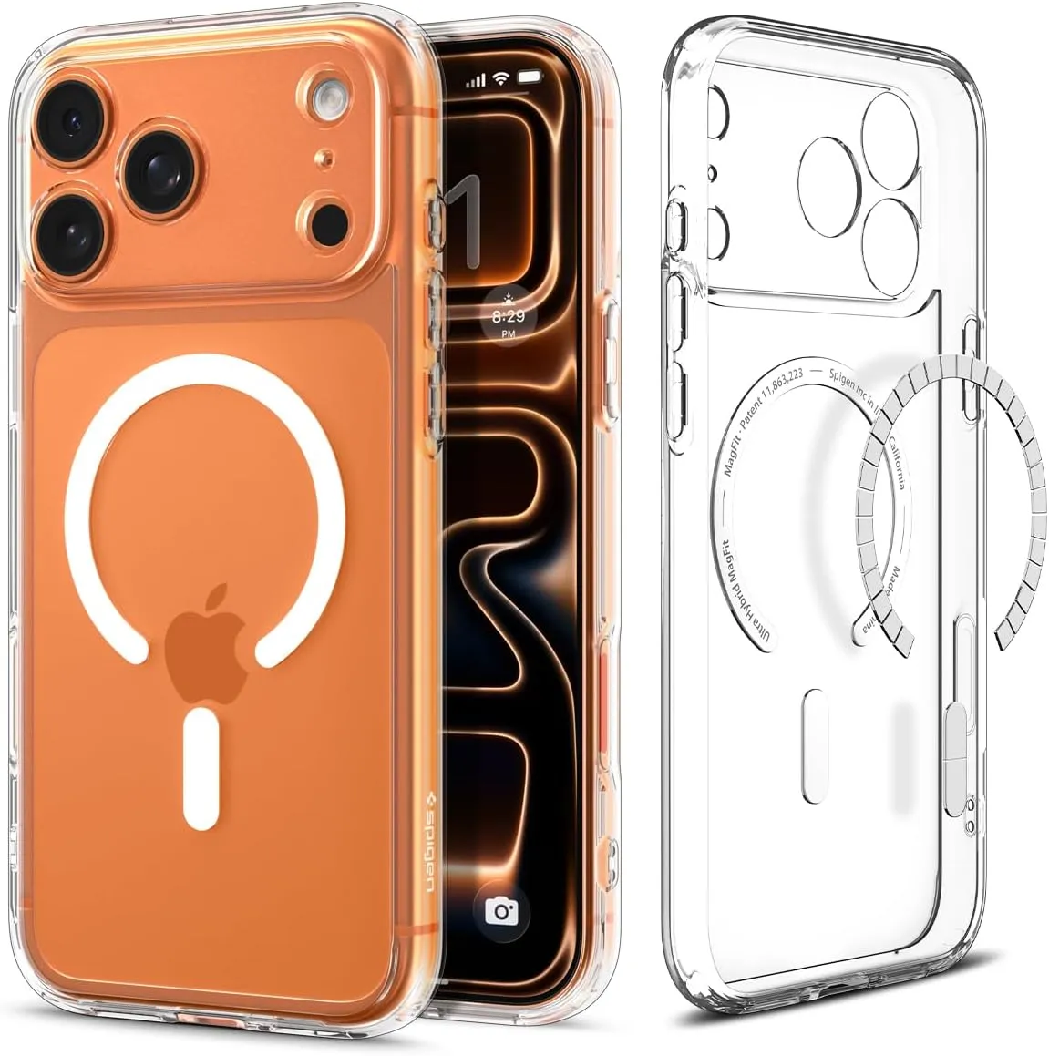 Spigen iPhone 17 Pro Max Case [Spigen Signature] Ultra Hybrid MagFit [Dura Clear Tech] Case Mobile Phone Case Transpare…