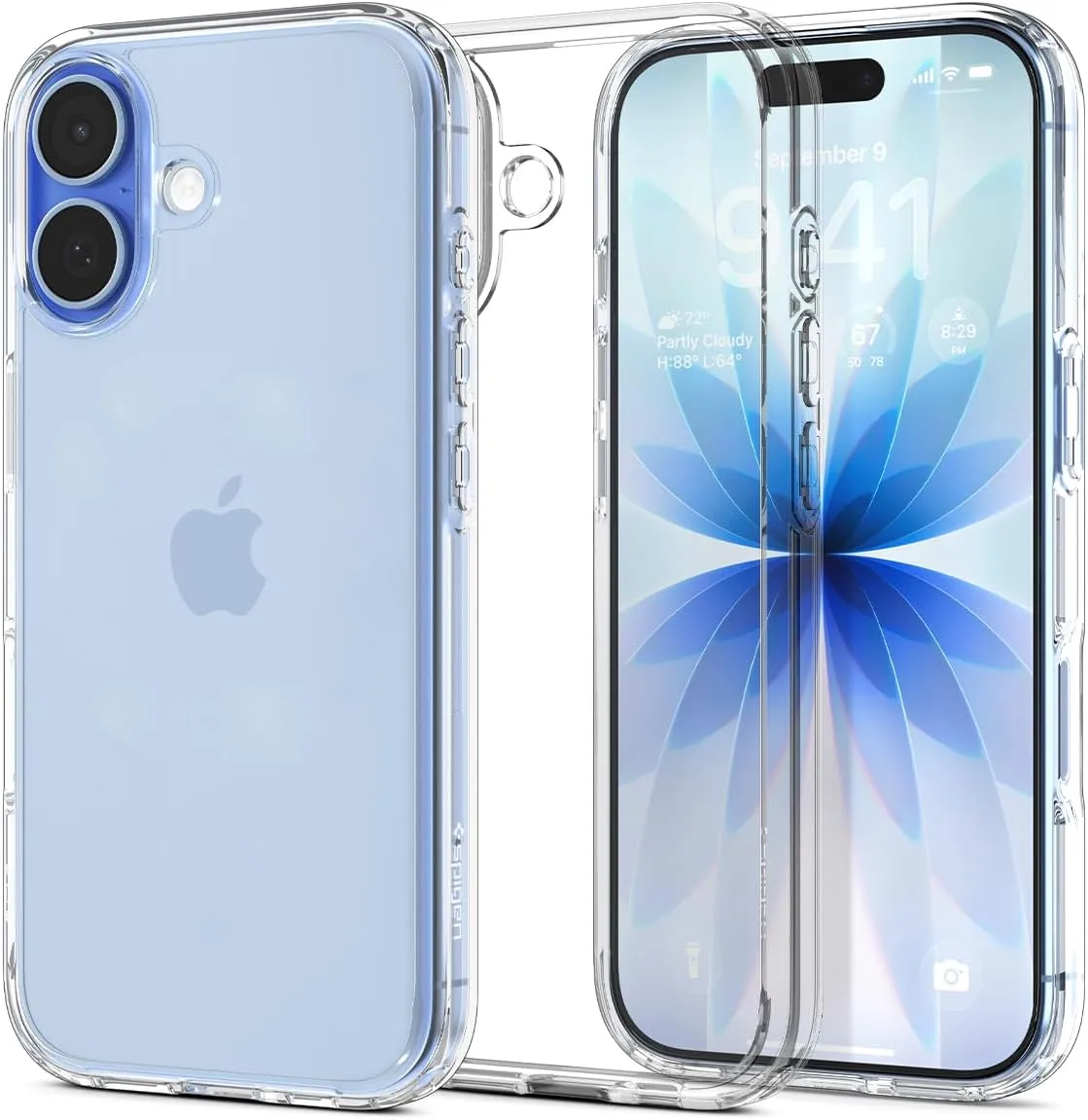 Spigen iPhone 17 Case, Ultra Hybrid TPU Covered Camera Controls Anti Yellowing No Magnetic Ring Crystal Clear Case for …