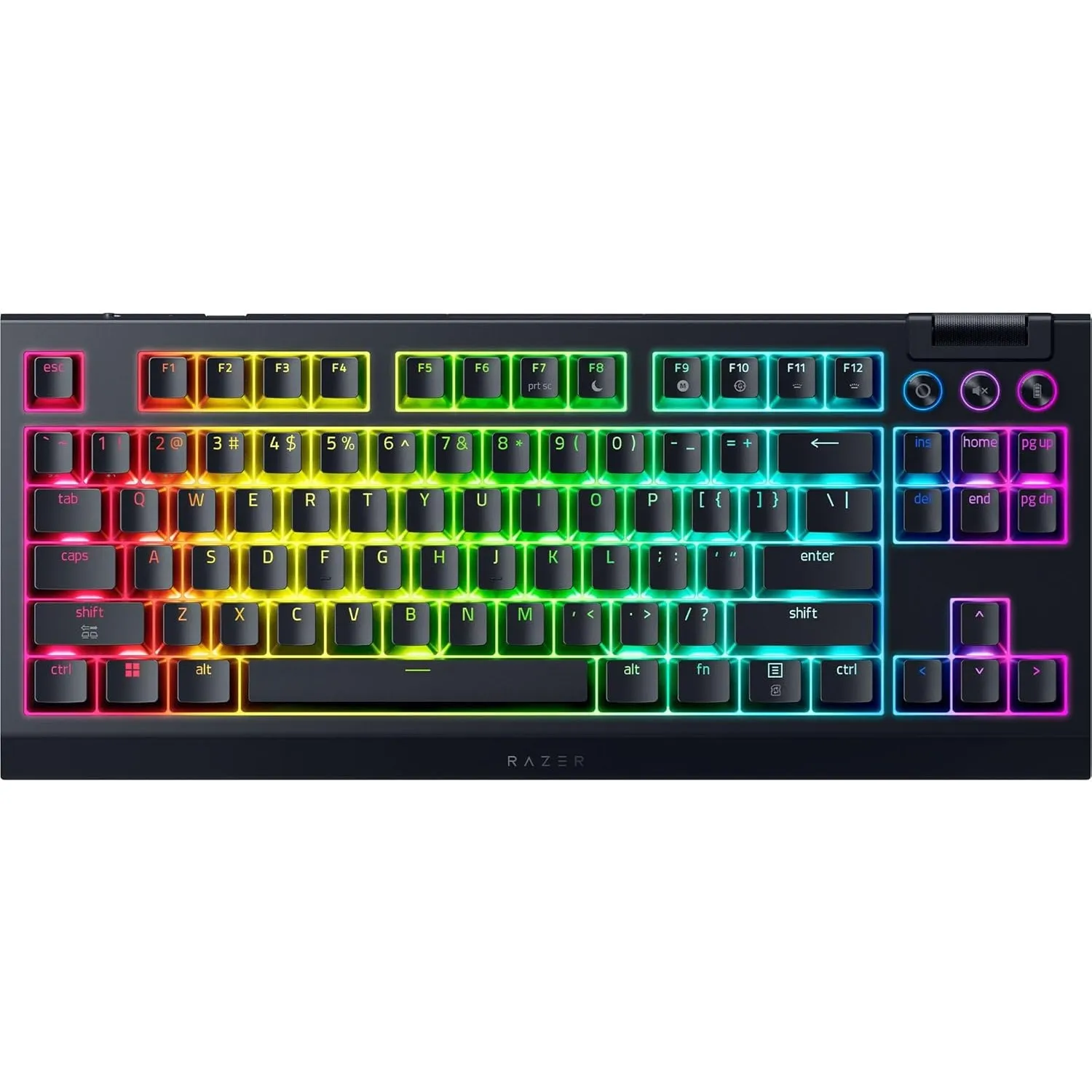 Razer BlackWidow V4 Tenkeyless HyperSpeed (Orange Tactile Switch) - Kabellose Hot-Swap-Gaming-Tastatur - ohne Ziffernbl…