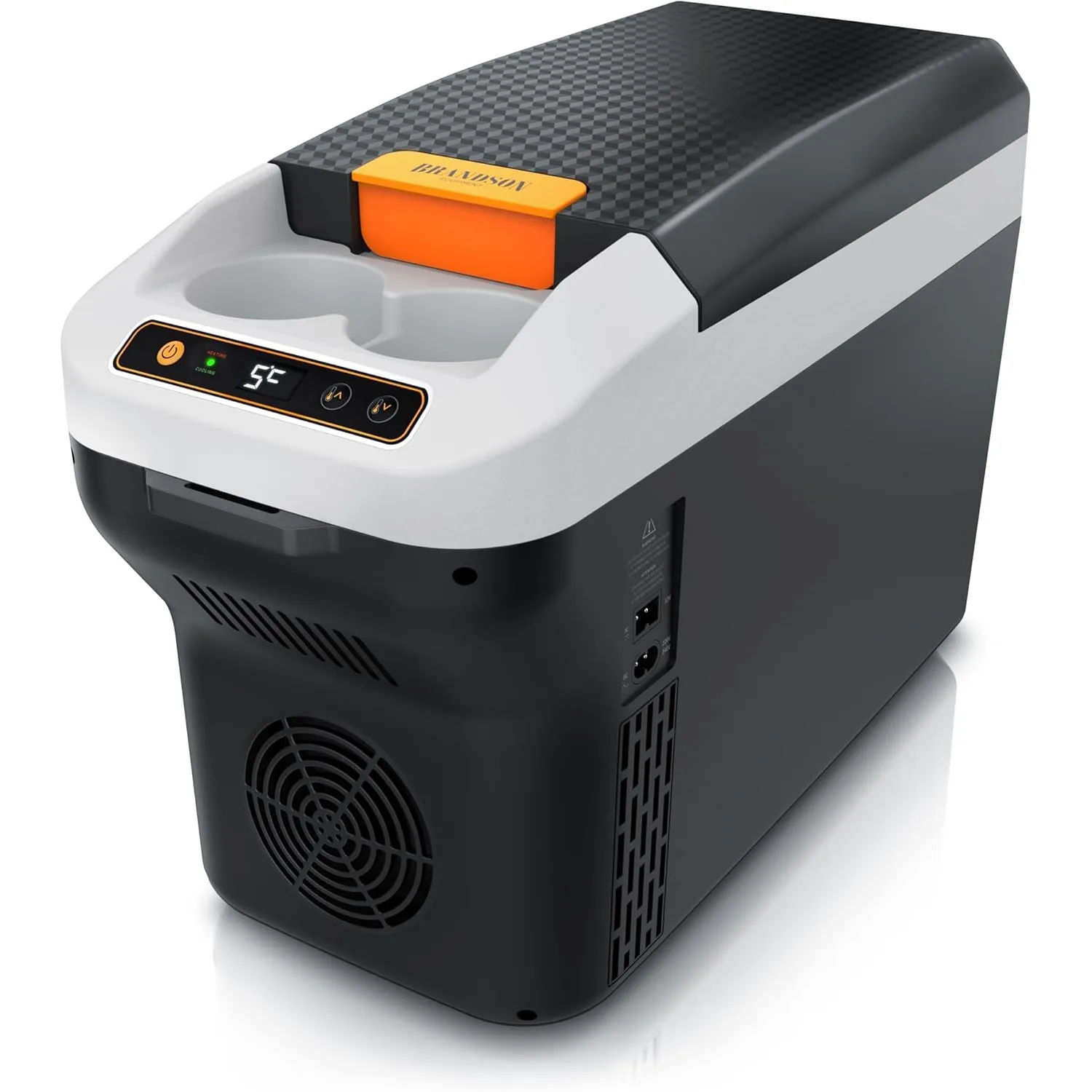Brandson - Kühlbox elektrisch 10L – 230 V Netzspannung und 12 V KFZ Auto Bordspannung – kühlt und wärmt – Heizen max. 6…