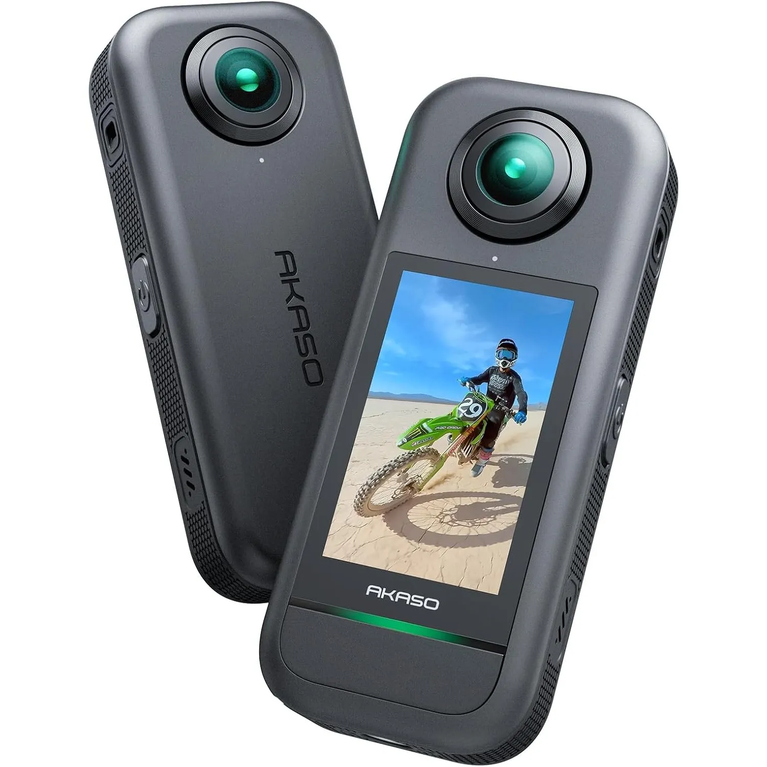 AKASO 360° Action Cam - 5.7K 72MP 360 Grad Actionkamera mit Duale 1/2" 48MP Sensoren, 2.29'' Touchscreen, Unsichtbarer …
