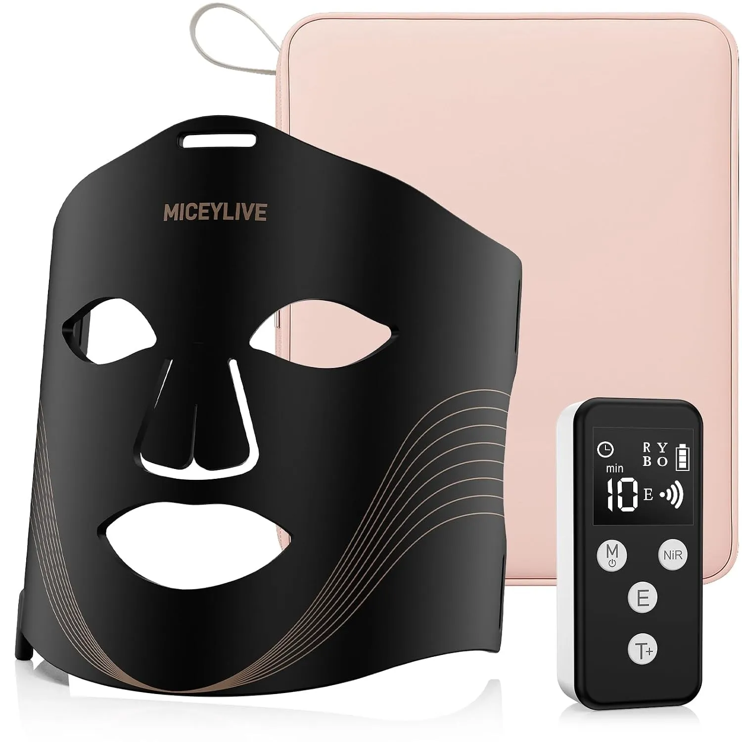 Led Maske Gesicht, Rotlicht Maske Gesicht in 3 Mod