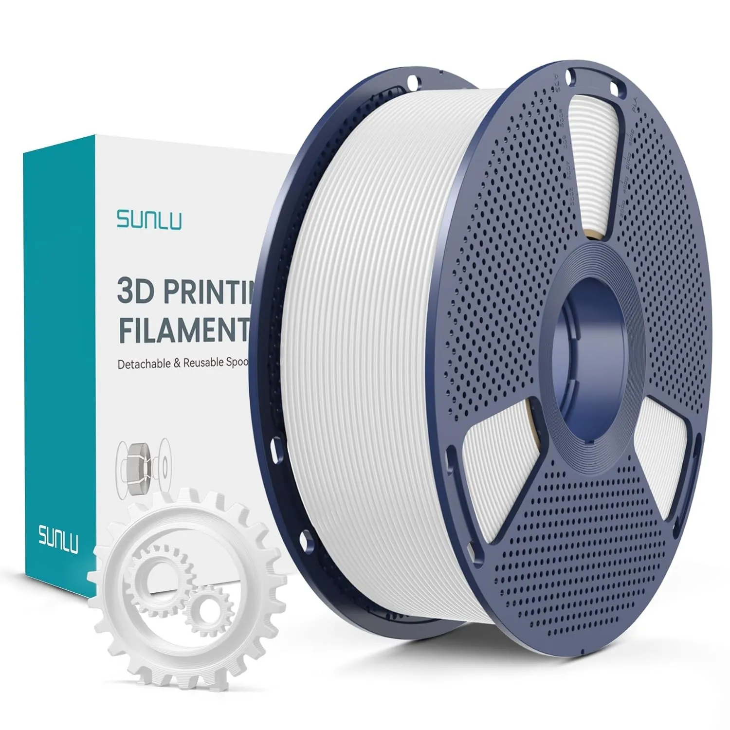 SUNLU PLA+ Filament 1.75mm, Verbesserte Haltbarkeit und Hohe Festigkeit, PLA Plus 3D Druckerfilament für 3D FDM Drucker…