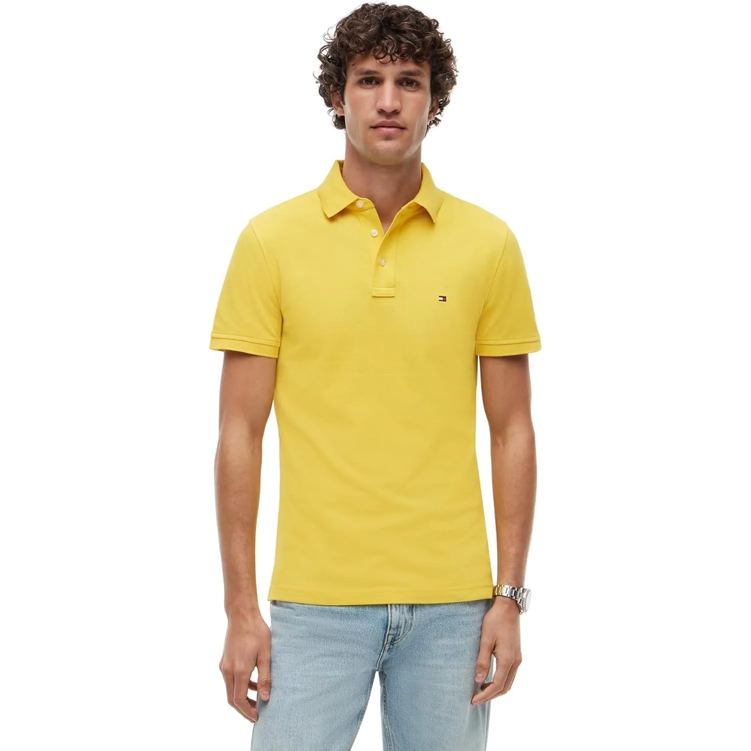 Tommy Hilfiger Herren Poloshirt Kurzarm 1985 Slim Slim Fit