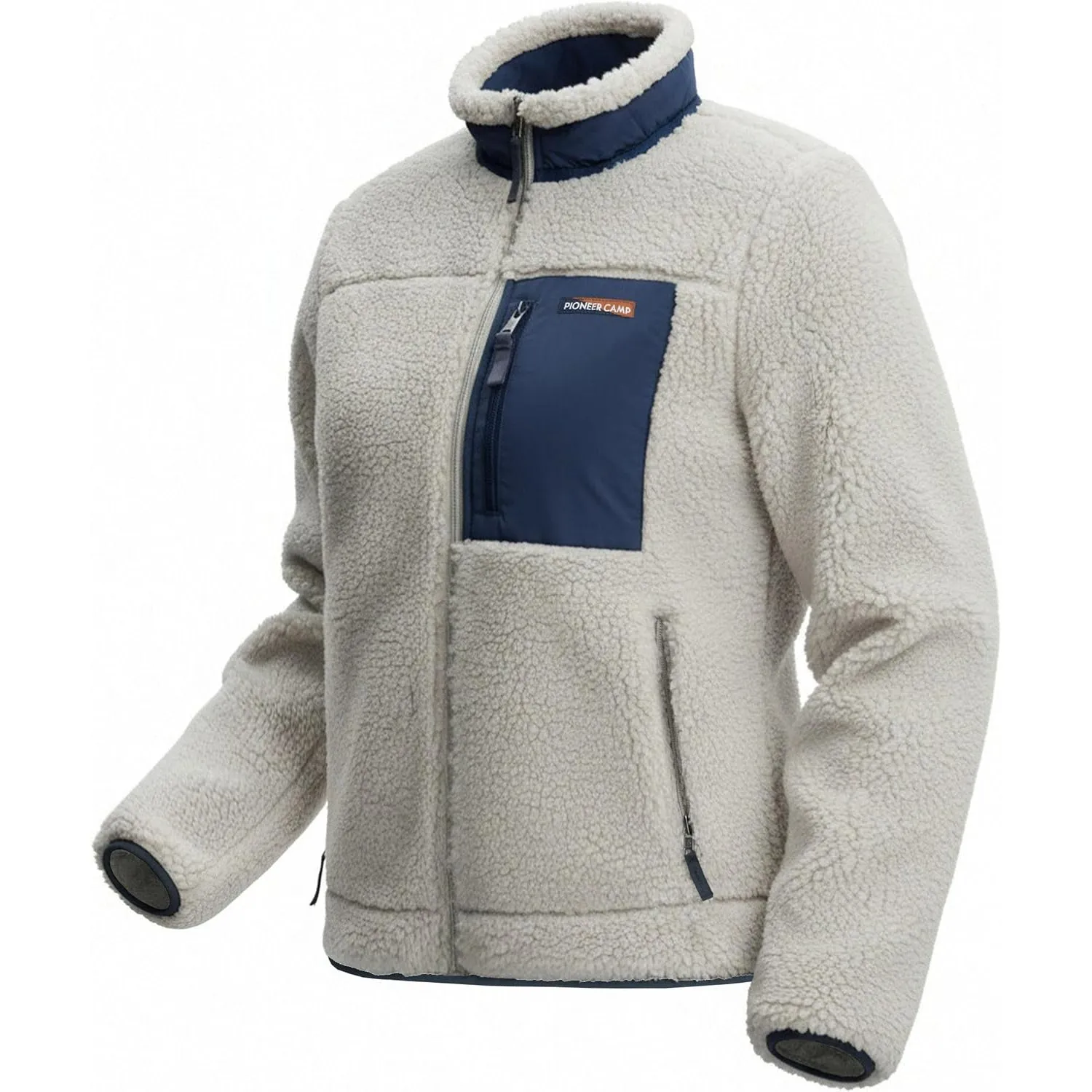 Pioneer Camp Fleecejacke Damen Windabweisend Teddyjacke Hoodie Jacke