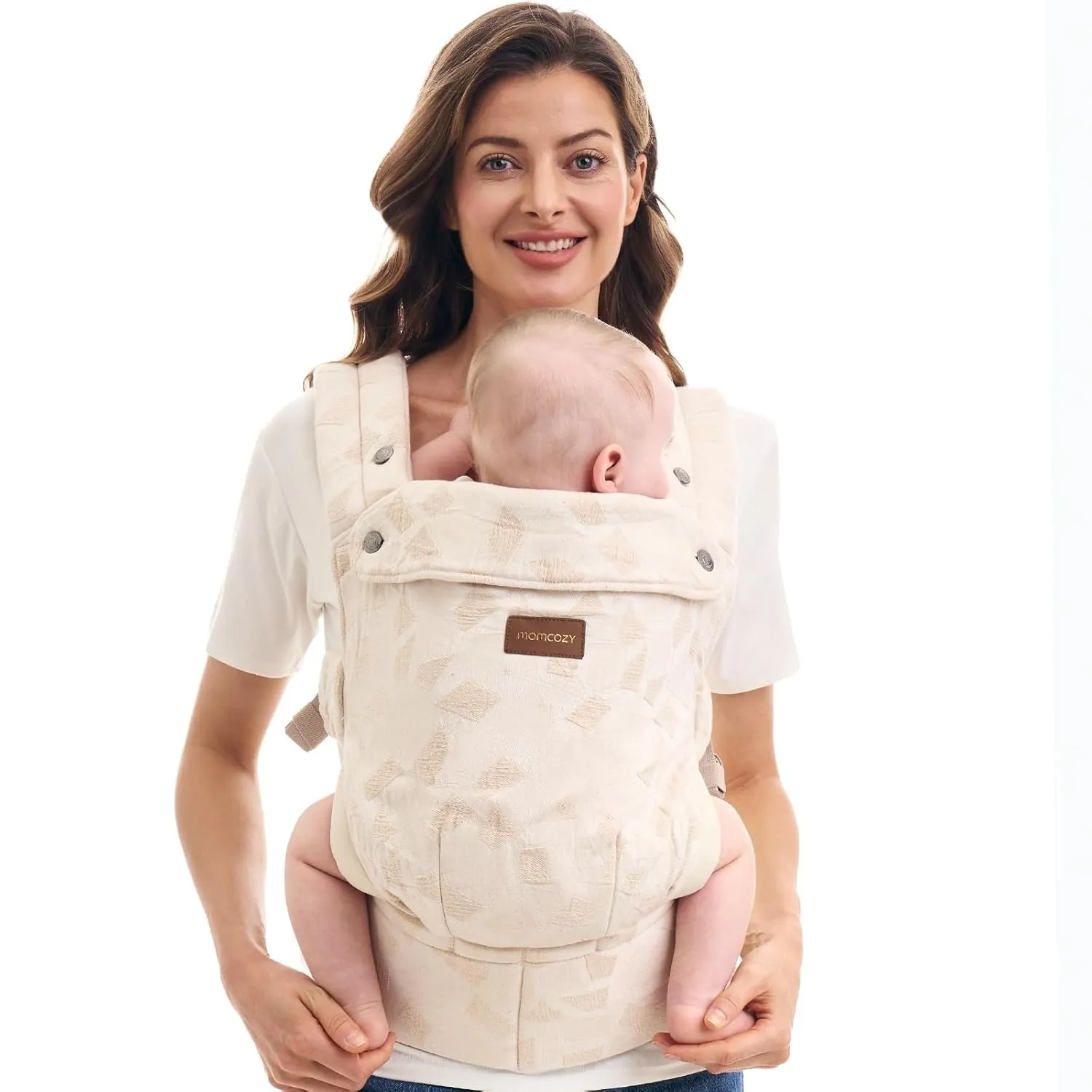 Momcozy Babytrage: Ergonomisch, Gemütlich & Leicht - Einfaches Anlegen, Ideale Hände-Frei-Lösung, Verstärkte Lendenwirb…