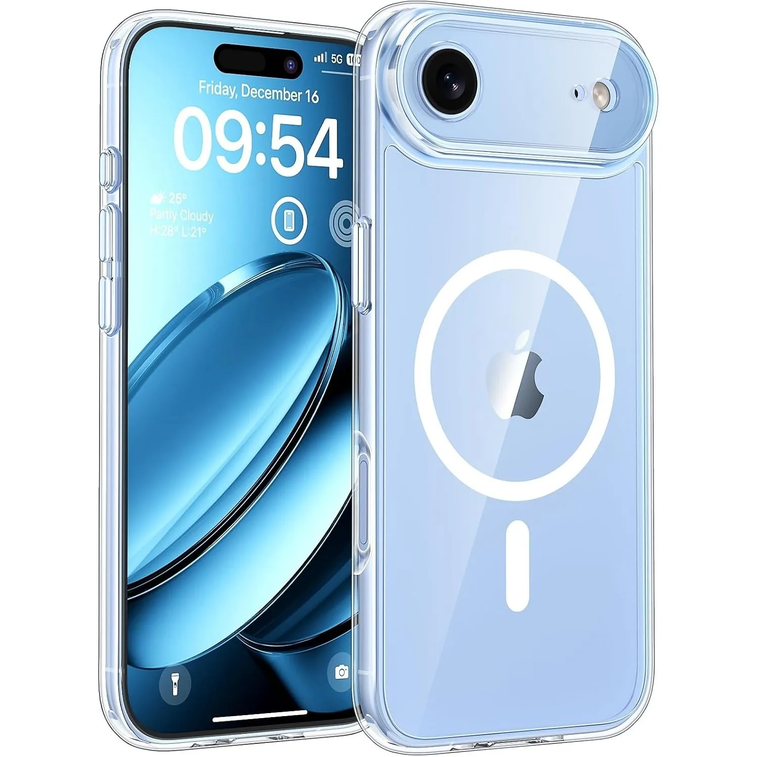 TOCOL für iPhone Air Hülle, Kompatibel mit MagSafe, Transparent | Nie Vergilbung, Starke Haftkraft, Vollständiger Kamer…