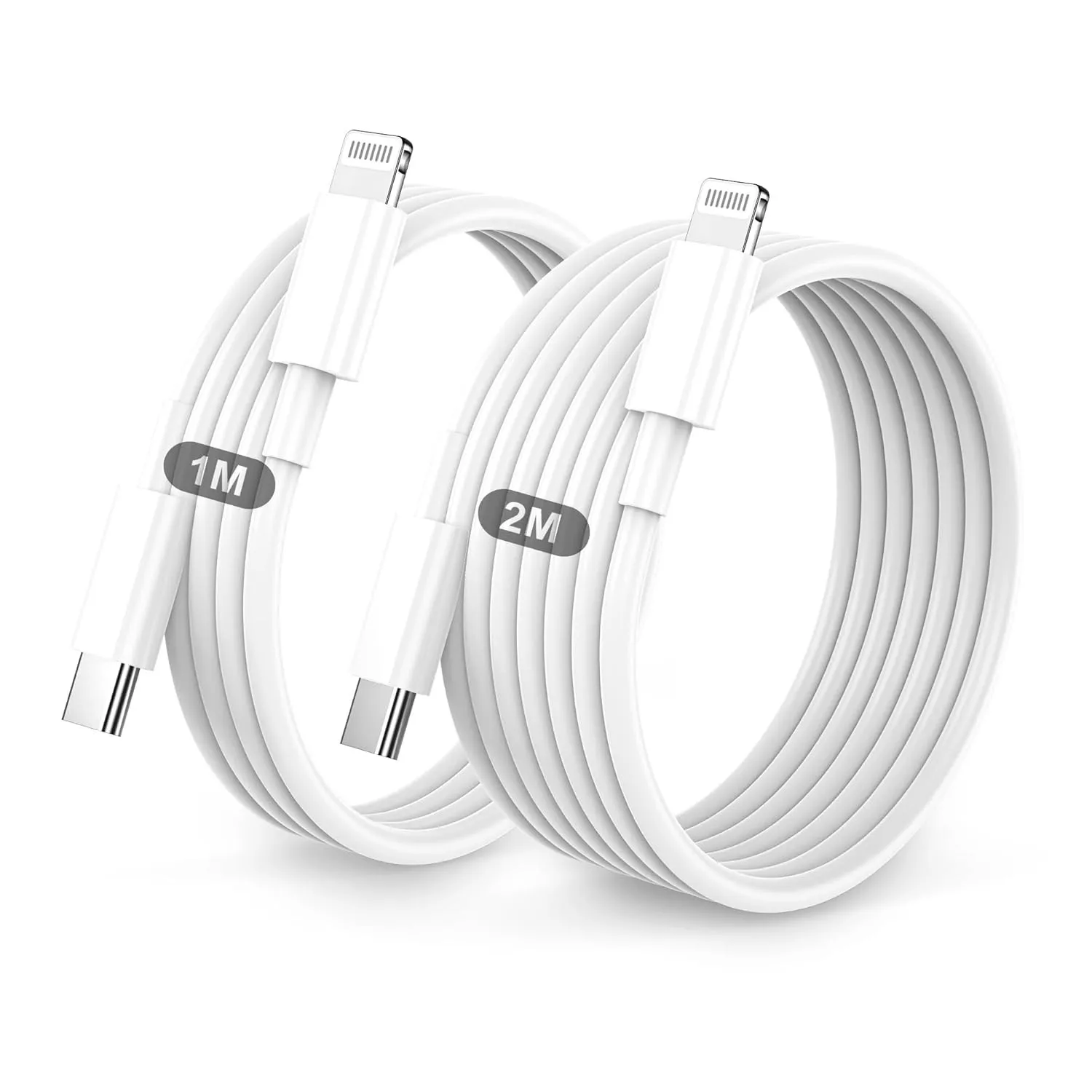 Lightning Kabel USB C 2Pack 1M+2M Für IPhone ladekabel MFi Zertifiziert für Apple Schnellladekabel für IPhone 14/13/12/…