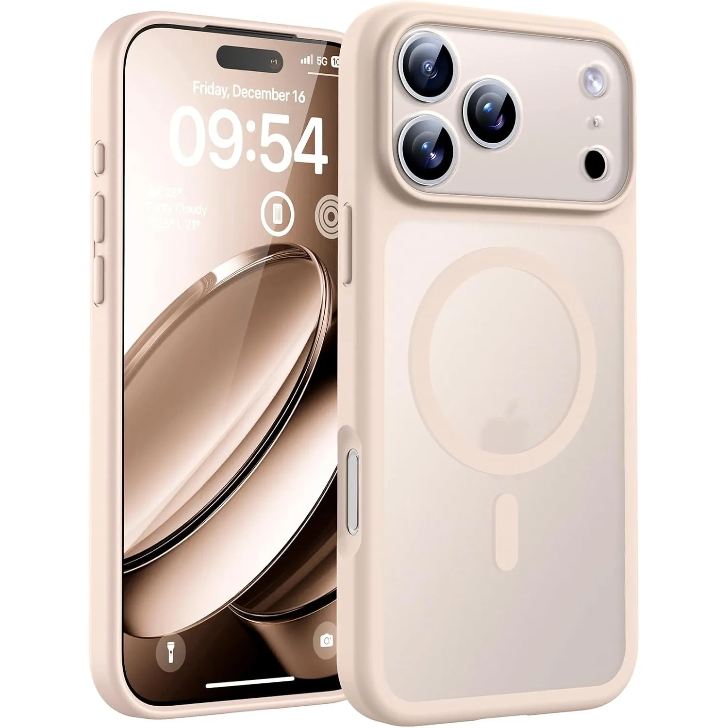TOCOL für iPhone 17 Pro Max Hülle, Kompatibel mit MagSafe, Wüstensand