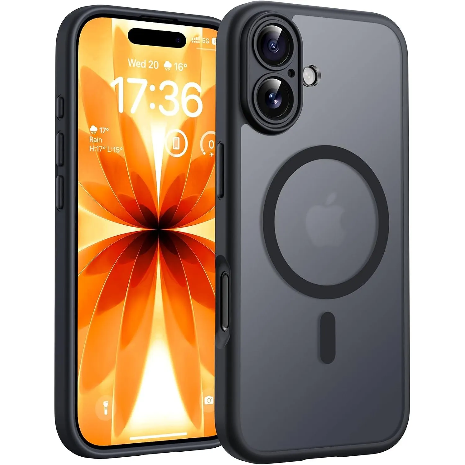 TOCOL für iPhone 17 Hülle, Kompatibel mit MagSafe, Schwarz