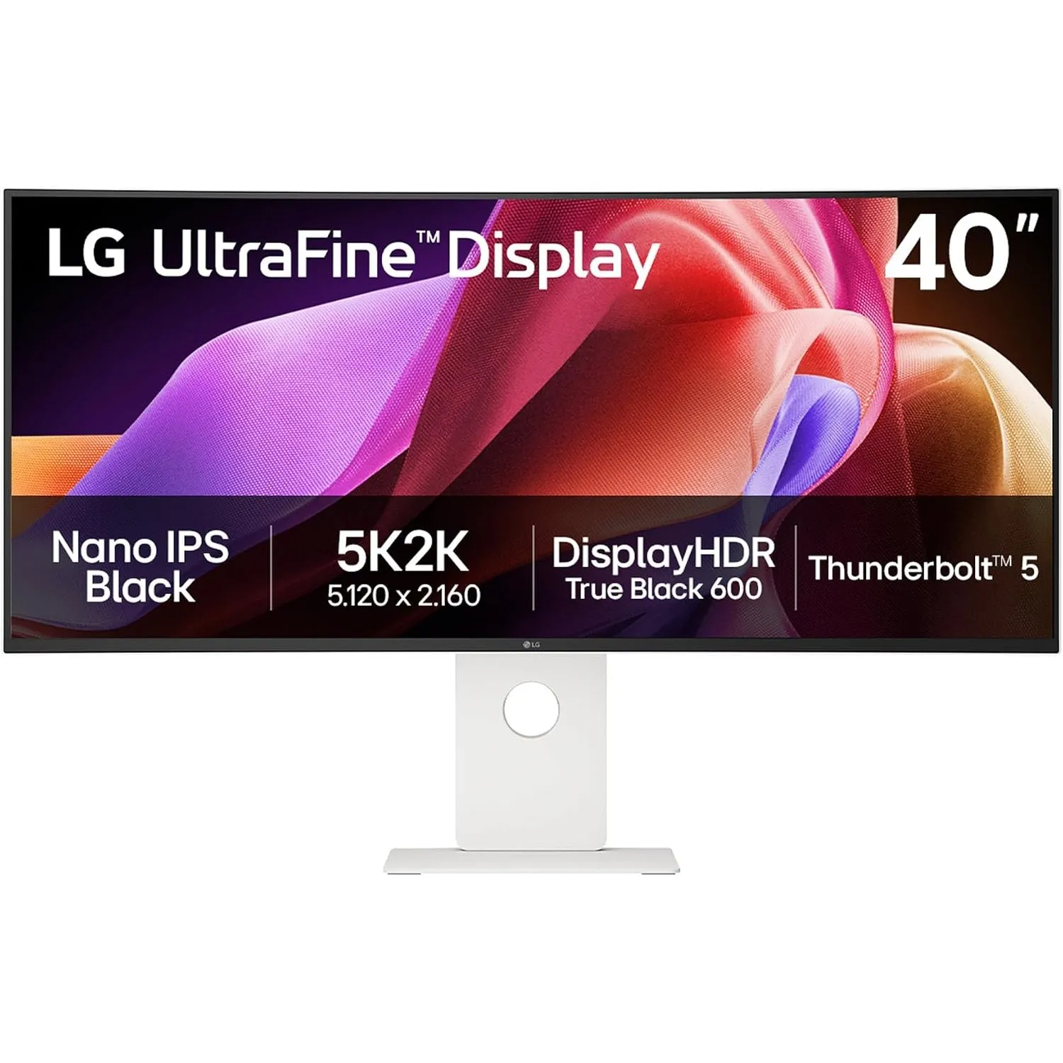 LG UltraWide 40U990A-W.AEU (40 Zoll) 21:9 Curved 5K2K Nano IPS Black Monitor, 120Hz, AMD FreeSync Premium, DisplayHDR 6…
