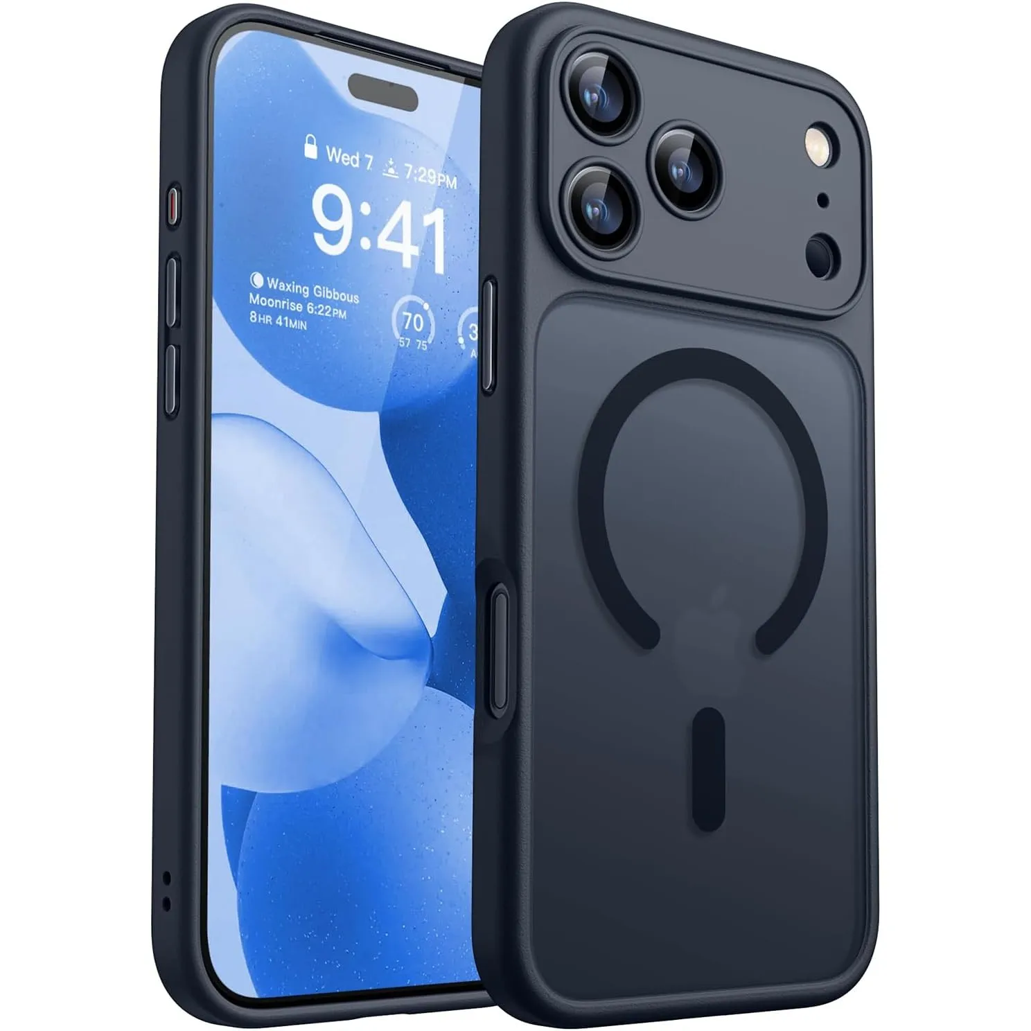 CANSHN für iPhone 17 Pro Hülle mit Kameraschutz, Schwarz