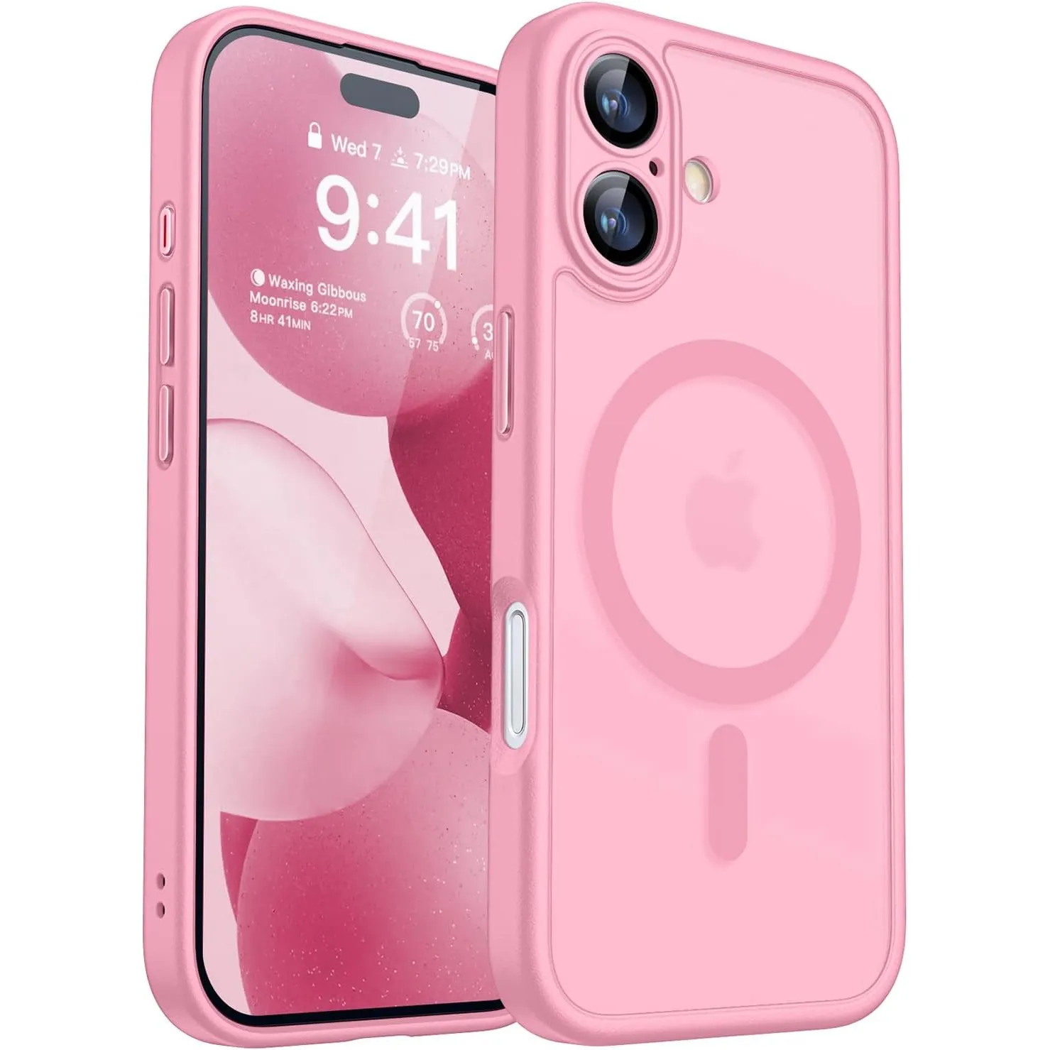 CANSHN für iPhone 17 Hülle mit Kameraschutz, Rosa