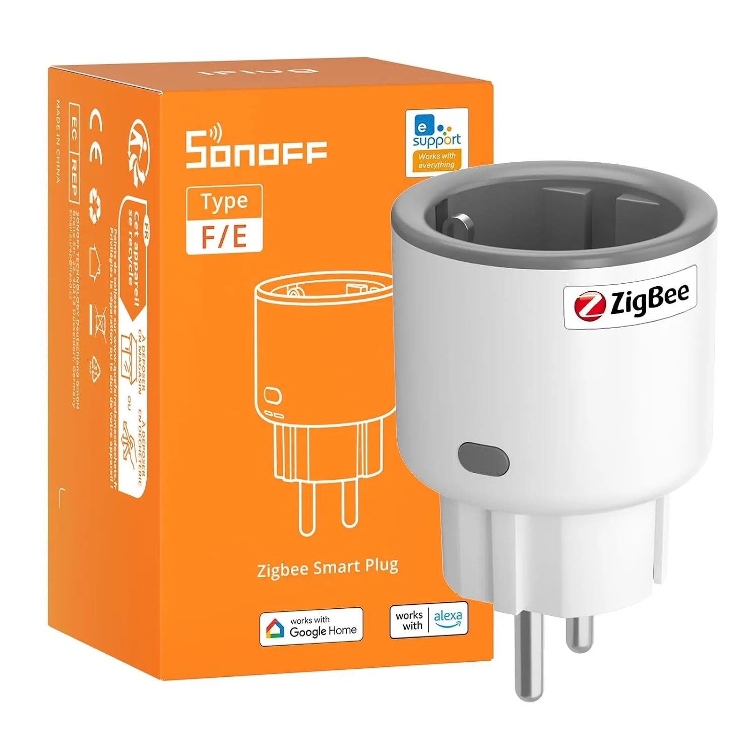 SONOFF S60ZBTPF Zigbee Steckdose – Fernsteuerung, Energiemessung, Zigbee-Repeater, Zeitpläne, Überlastschutz, kompatibe…