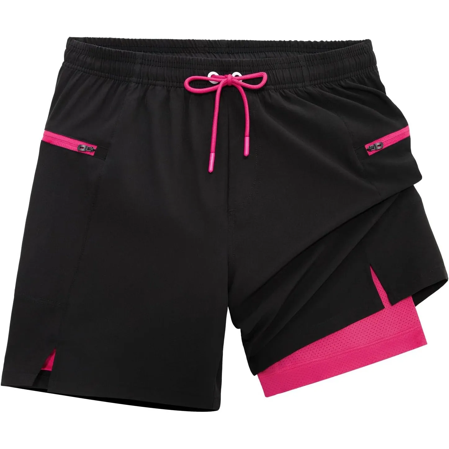 veepro Herren Laufshorts 2 in 1 Shorts Kurze Sporthose Running Gym Shorts Outdoor Jogginghose Trainingsshorts mit Einge…