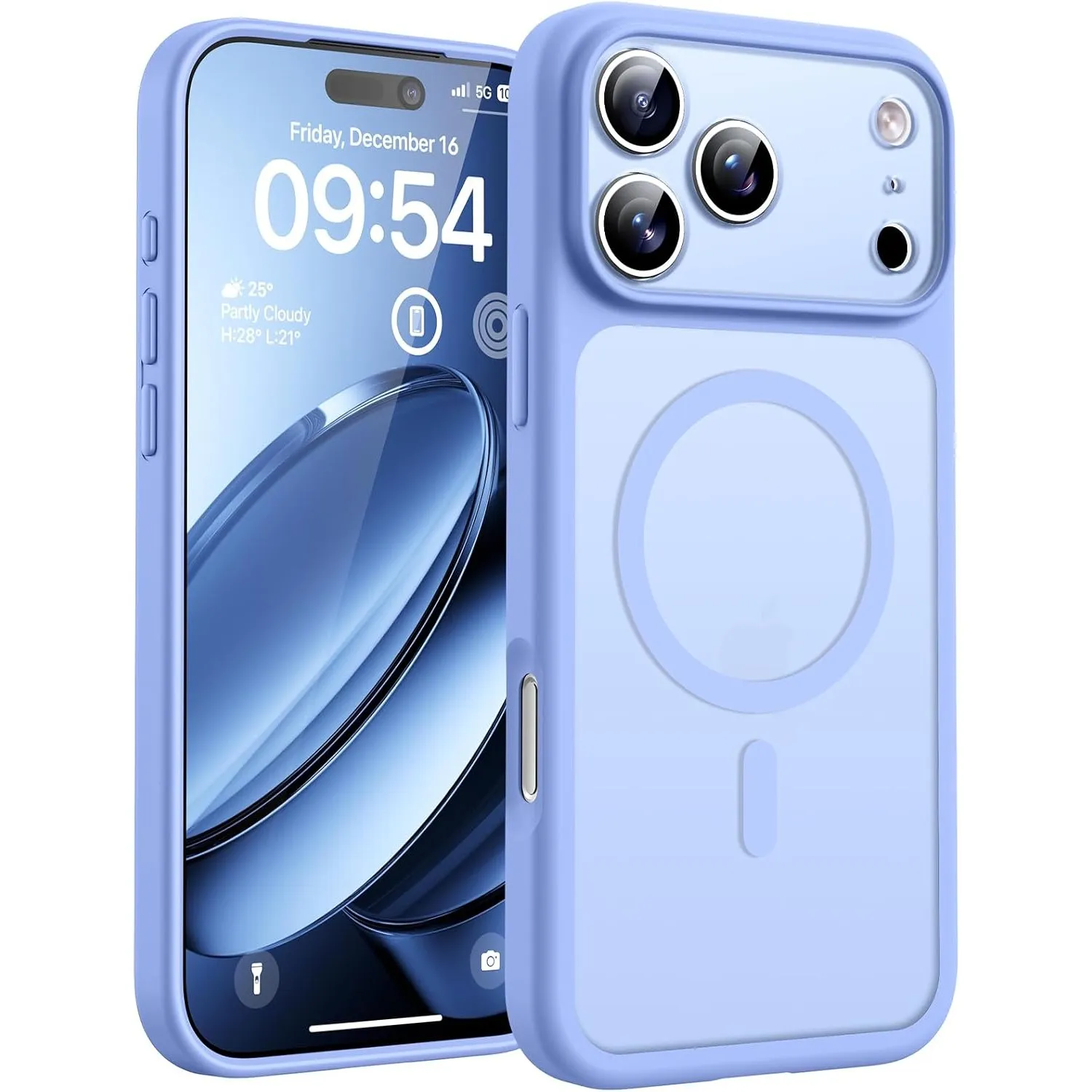TOCOL für iPhone 17 Pro Max Hülle, Kompatibel mit MagSafe, Hellblau