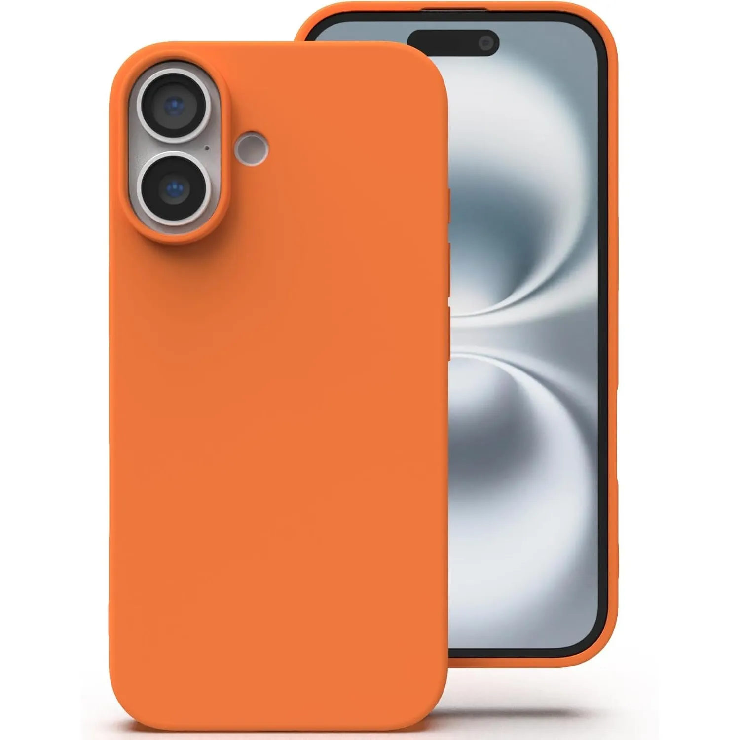 Zuvirelx Silikon Handyhülle für iPhone 16 Hülle, Weiches Griff, Dünne, Minimalistisch, Stoßfest, rutschfest, Taschenpas…