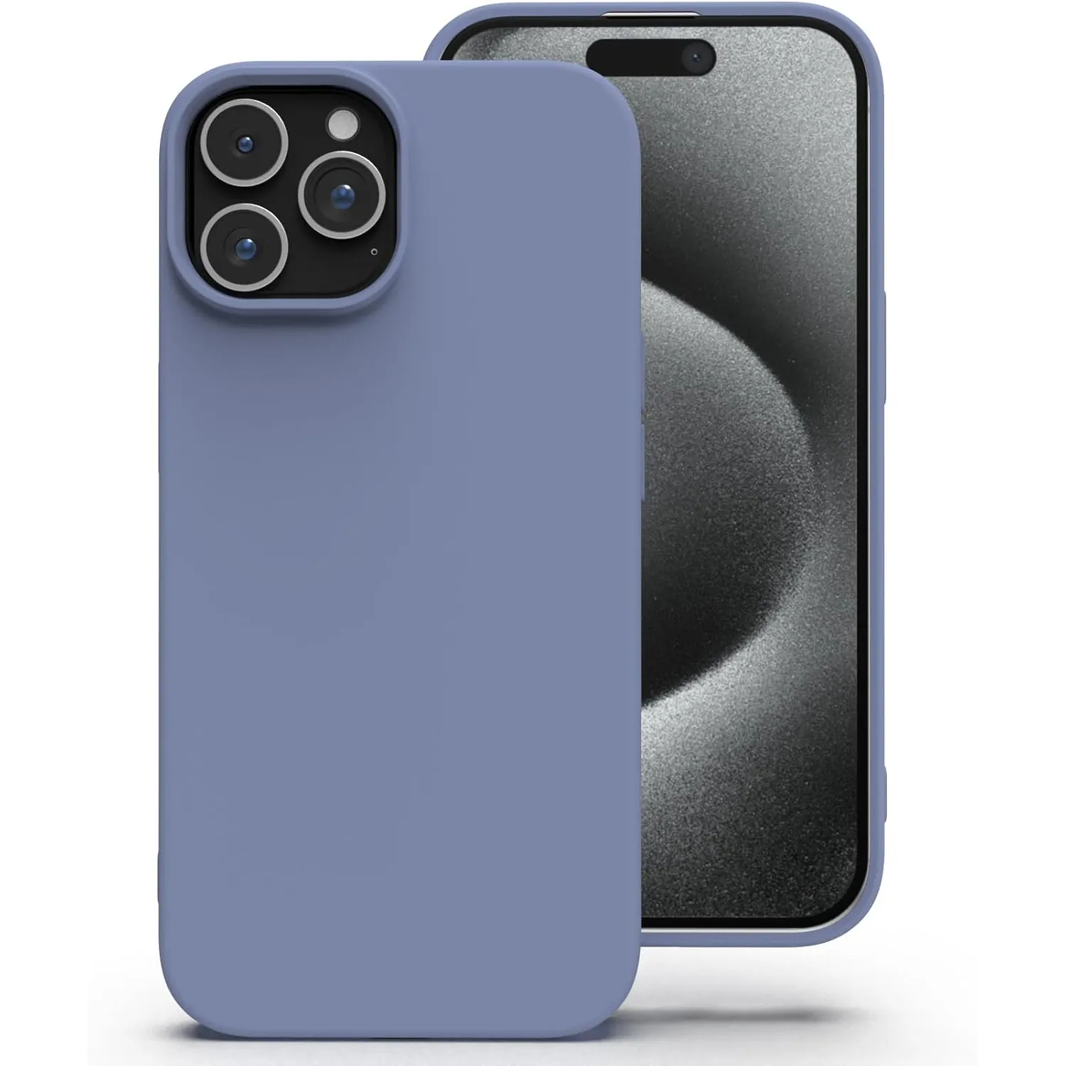 Zuvirelx Silikon Handyhülle für iPhone 15 Pro Hülle, Weiches Griff, Dünne, Minimalistisch, Stoßfest, rutschfest, Tasche…